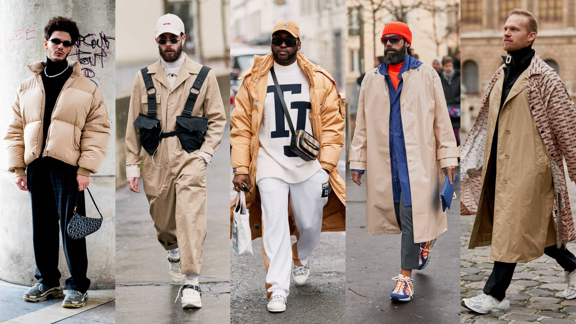 men fall clothes 2019 Khaki Got a Street Style Upgrade at Paris Fashion Week Men's Fashionista