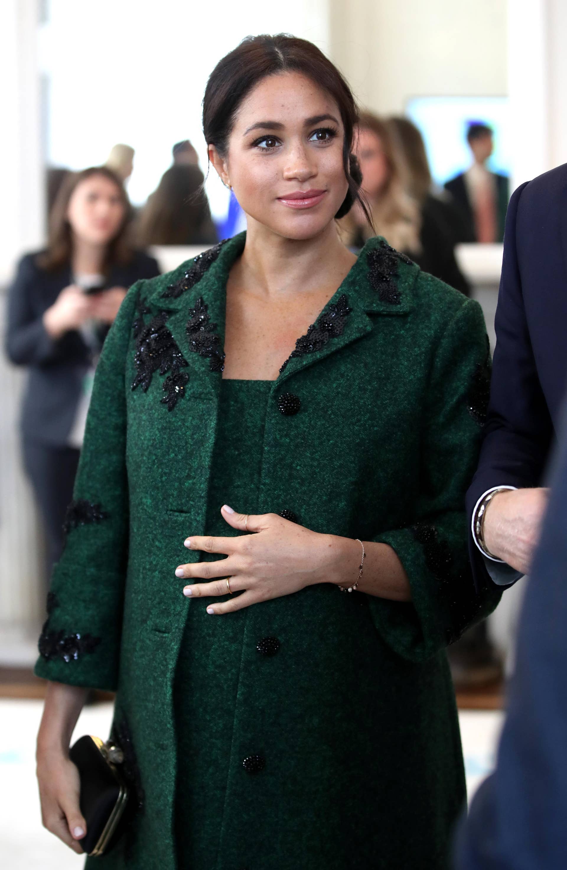 Meghan Markle Wore a Thing: Custom Erdem Green Coat Edition - Fashionista