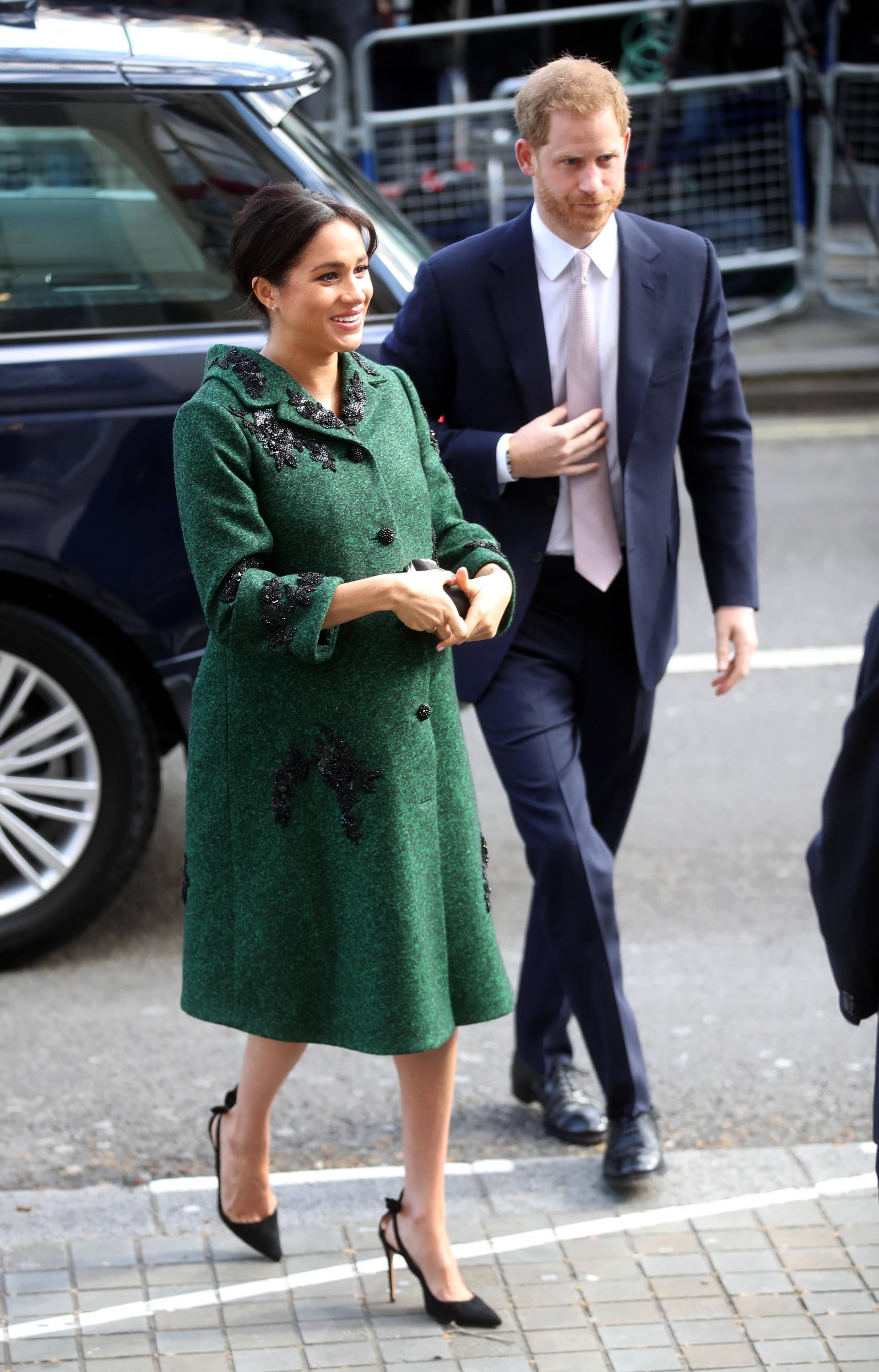 Meghan Markle Wore a Thing: Custom Erdem Green Coat Edition - Fashionista