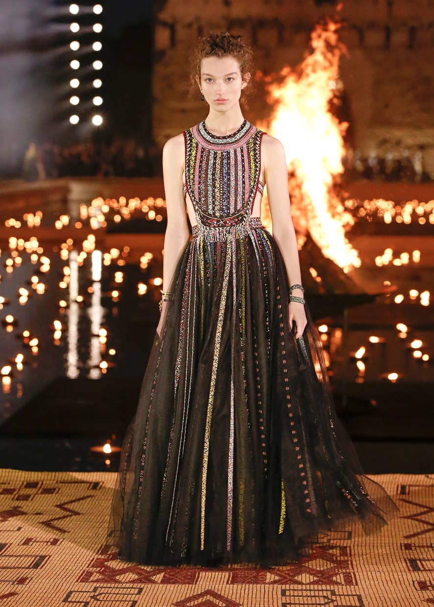 open lace back dress Dior Tulle Midi Dress main image 1