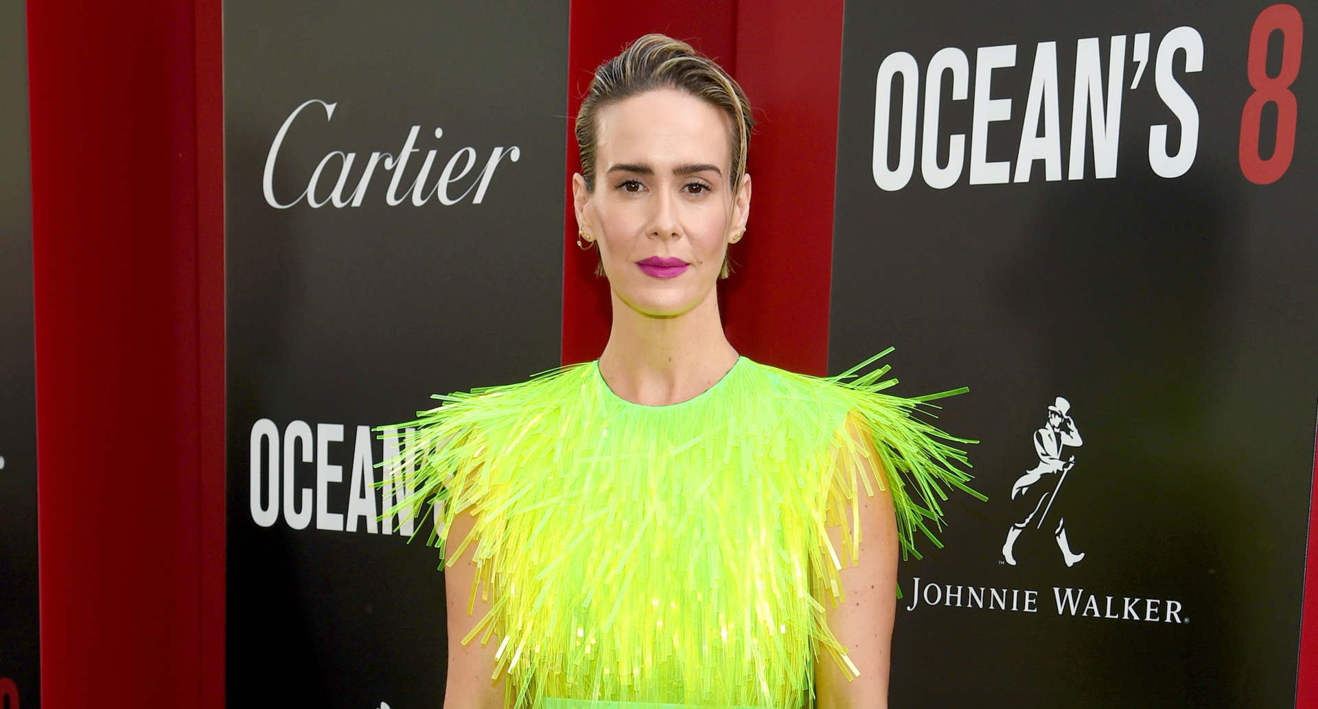 Great Outfits in Fashion History: Sarah Paulson in Neon Prada - Fashionista