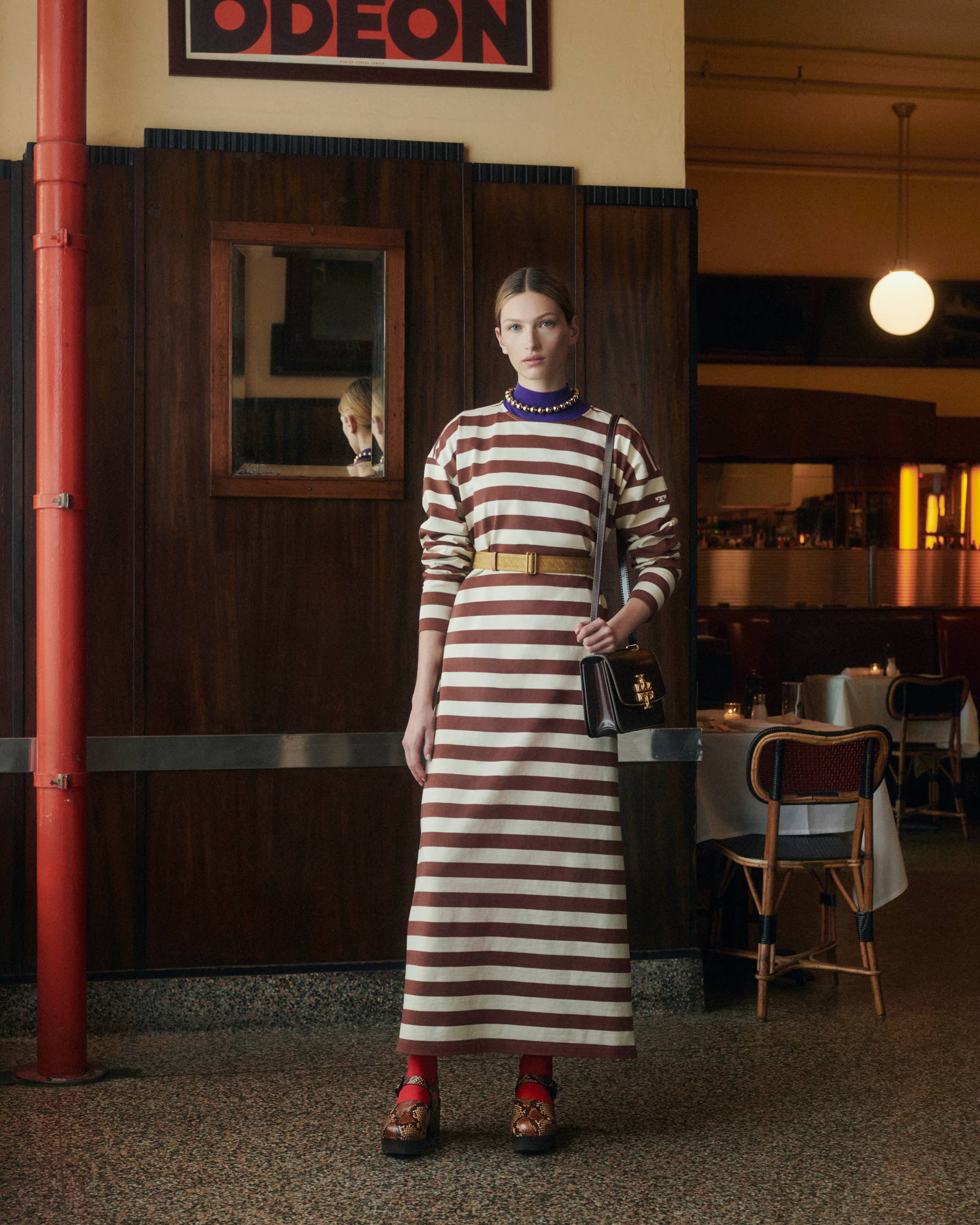 tory burch fall dresses Tory Burch Printed Midi Dress main image 0