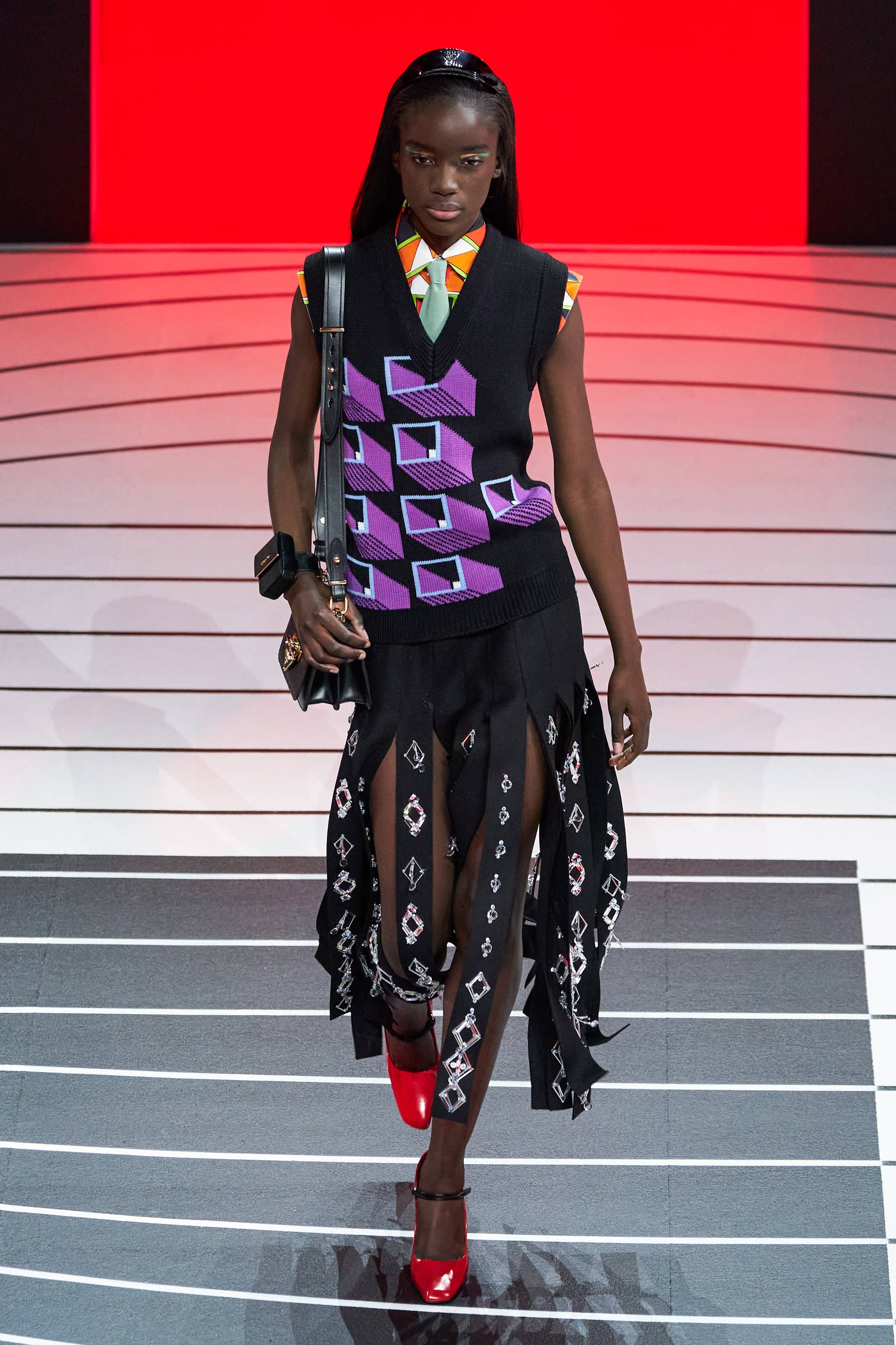 Prada's Fall 2020 Collection Featured Lots of Tailoring and Fringe
