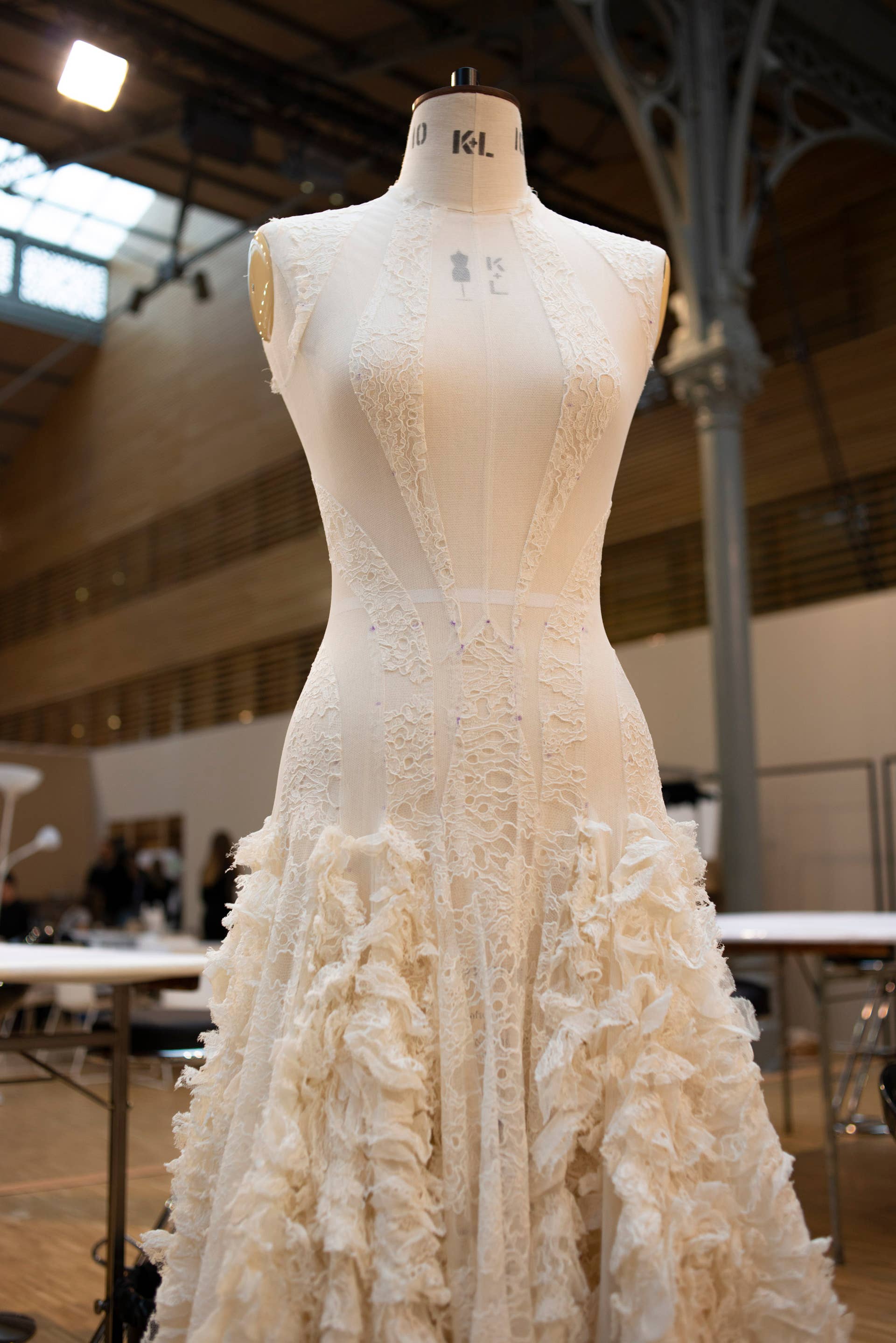 A Closer Look: The Making of an Upcycled Alexander McQueen Spring 2020  Runway Gown - Fashionista