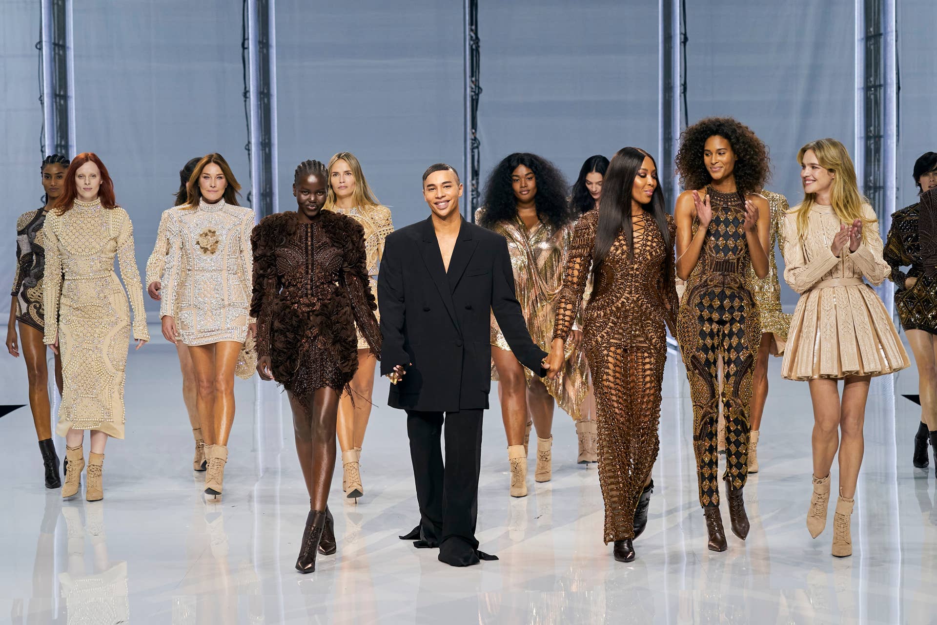 For Spring 2022, Olivier Rousteing Revisits His Greatest Hits From