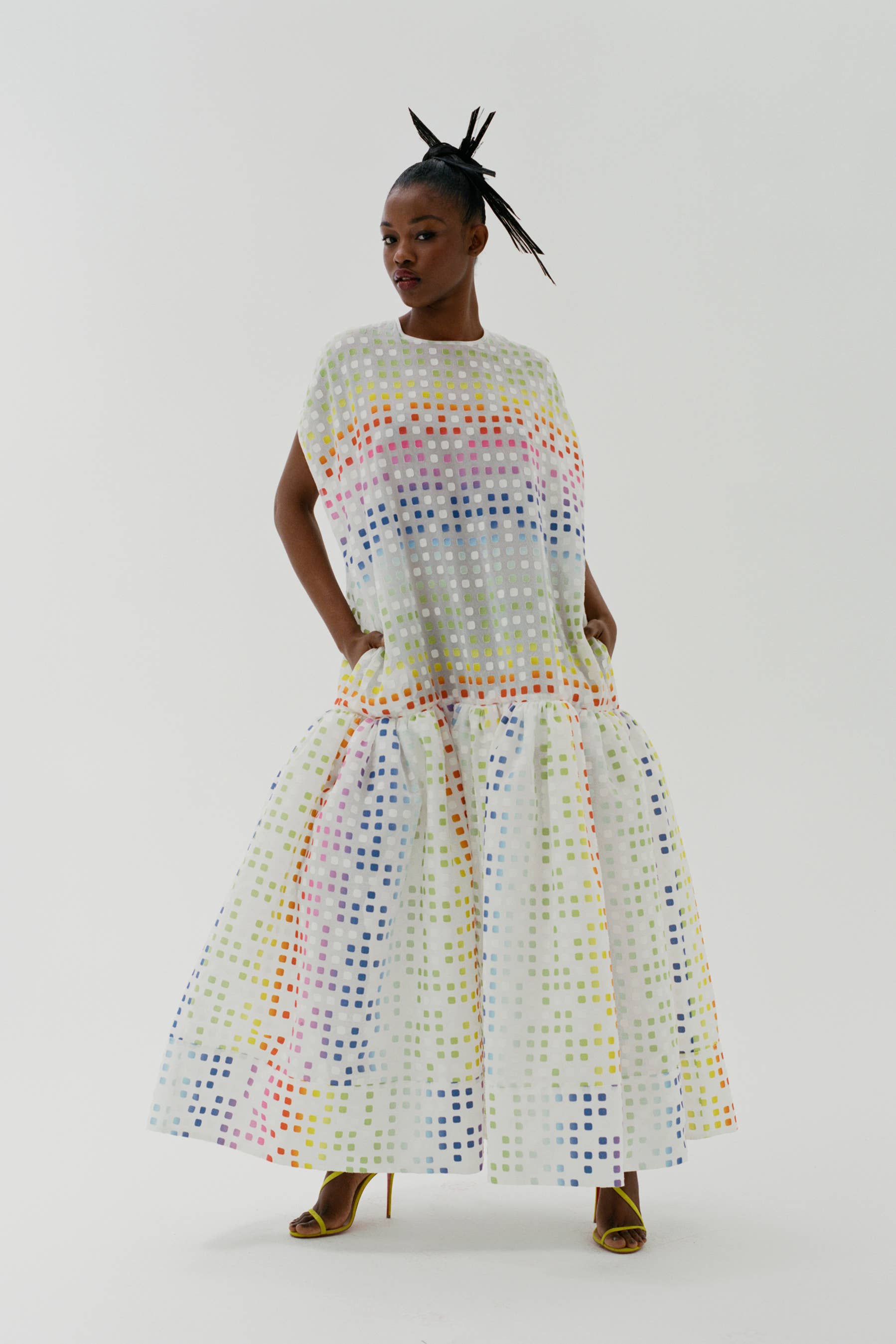 christopher john rogers sequin dress Christopher John Rogers Women's Embellished Step Hem Silk Gown - White