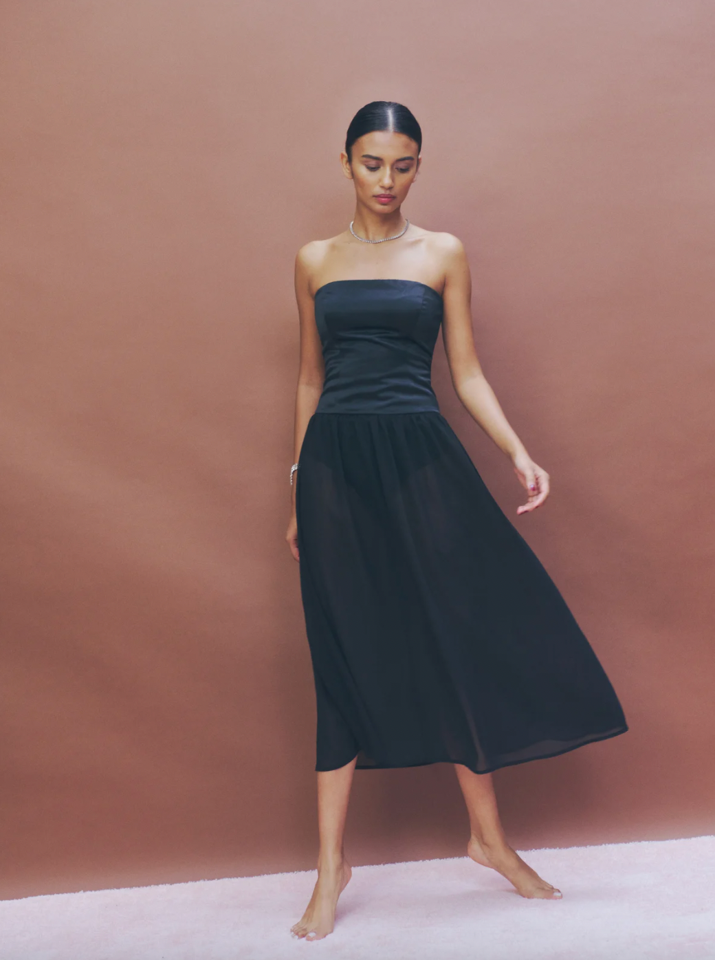 green emerald velvet dress Round drop waist dress