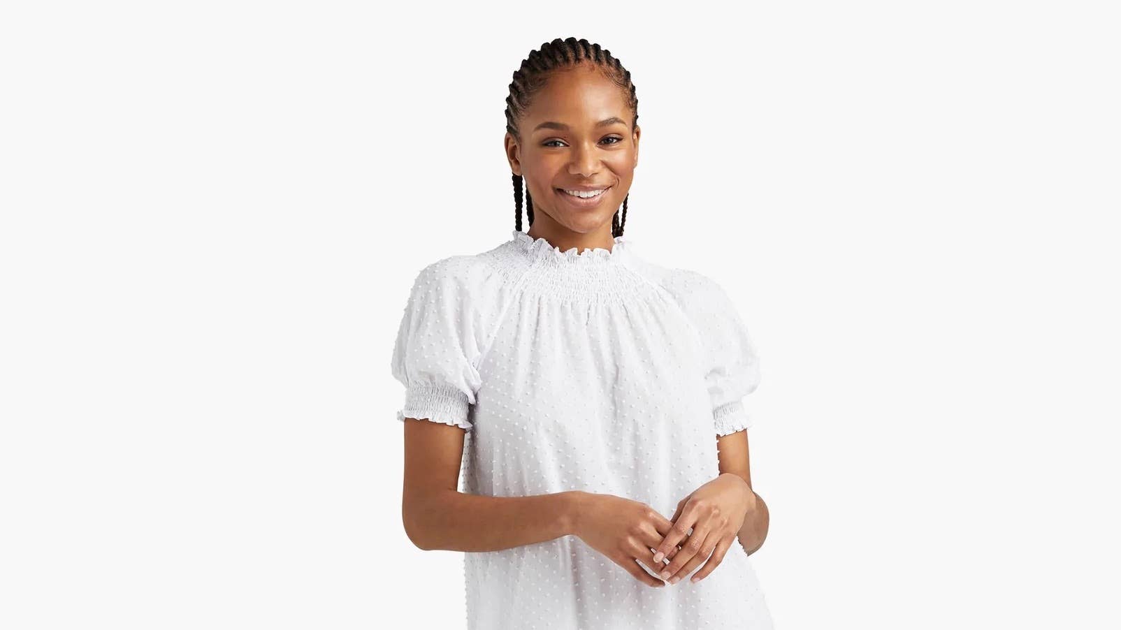 vintage lace swing dress 1950S White V Neck Lace Long Sleeve Swing Dress – Jolly Vintage main image 0