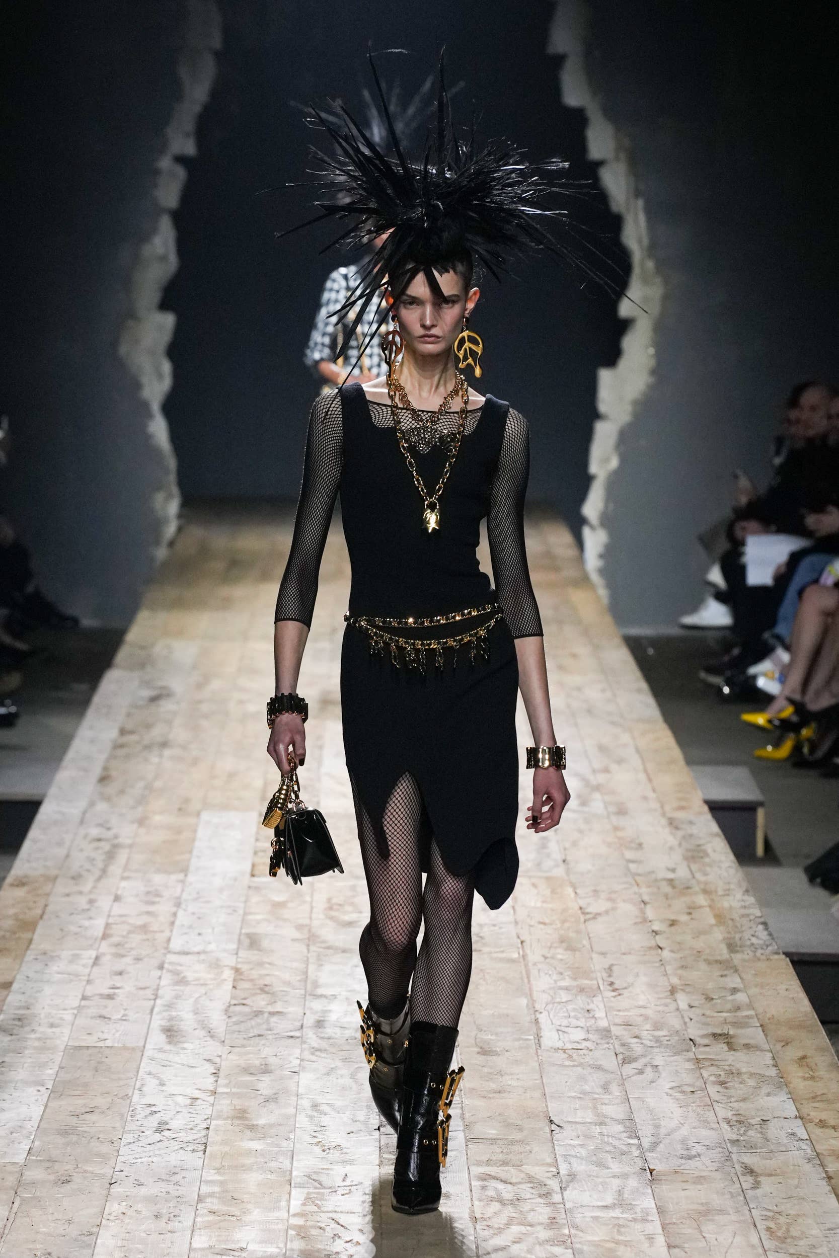 Veste Moschino Boutique Jeremy Scott Y2K - Matelassée Jewel Print - Cropped
