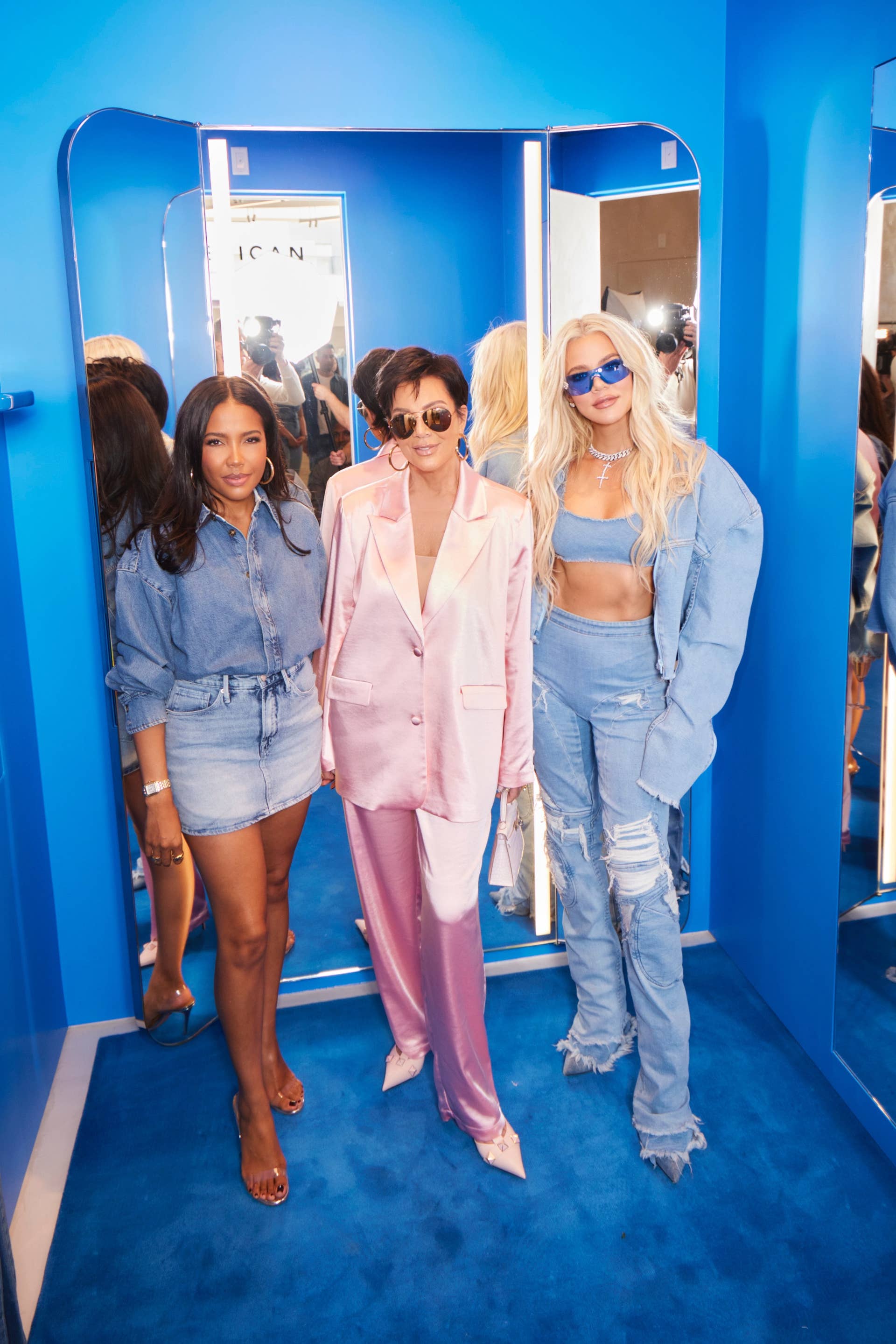 kardashian denim dress Denim Dress Kim Kardashian Denim Jacket Kim Kardashian Parties In A Denim  Suit With Fur In