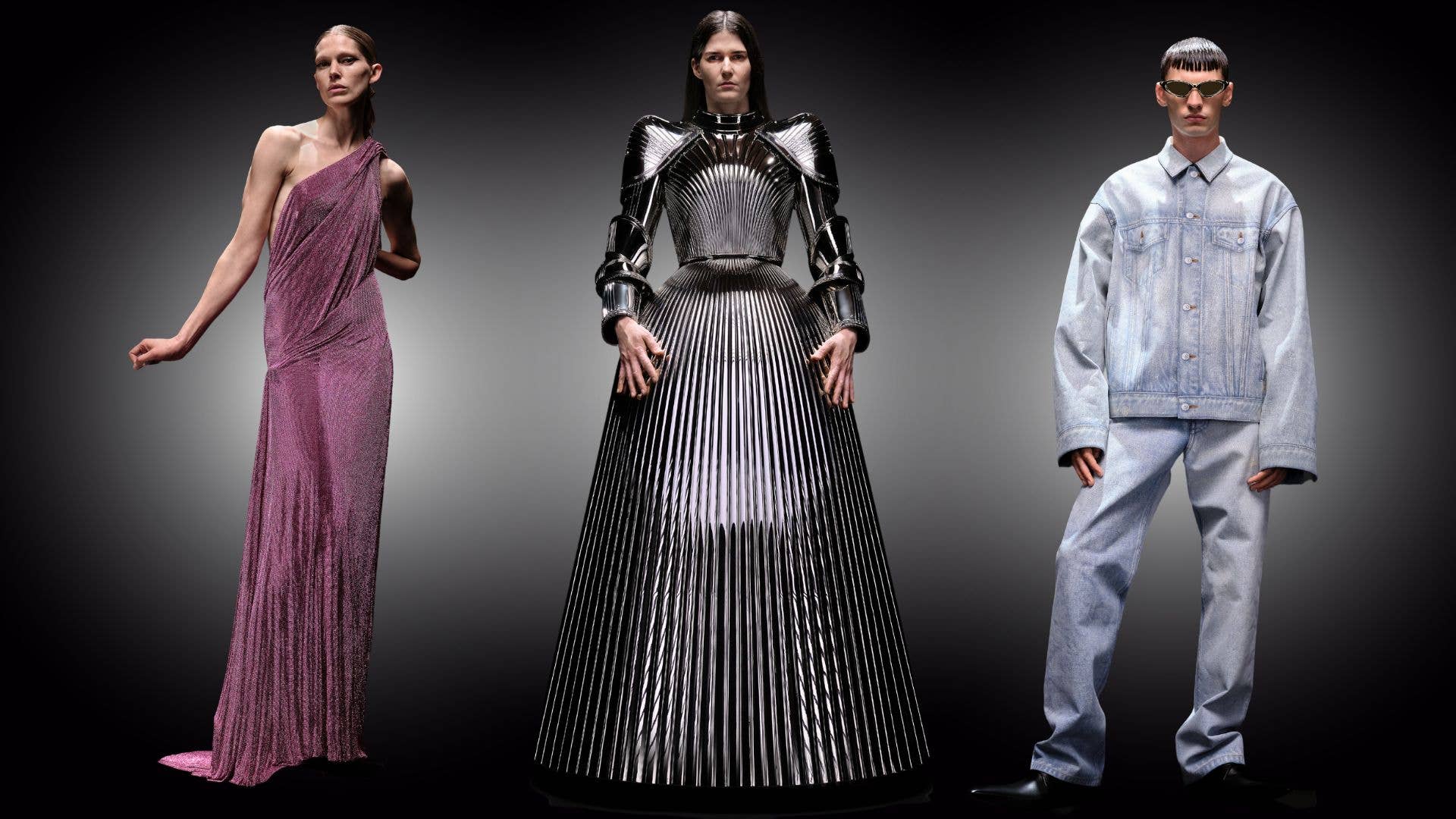 80-90s BALENCIAGA シアーリボンブラウス　スイス製 Balenciaga Keeps Focus on Clothes — Not Gimmicks — for Fall 2023