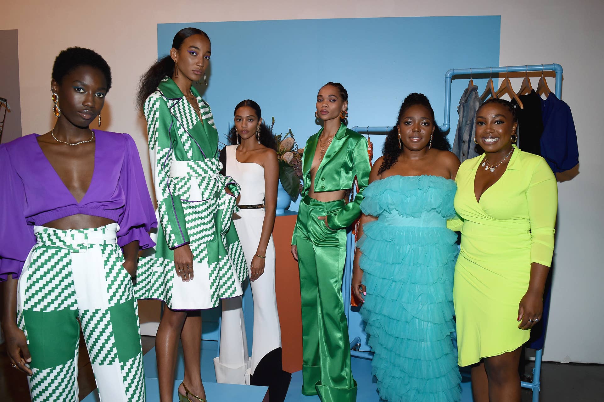 green taffeta bridesmaid dresses A-line Halter Emerald Green Taffeta Long Prom Dress with Slit 6 / Red main image 0