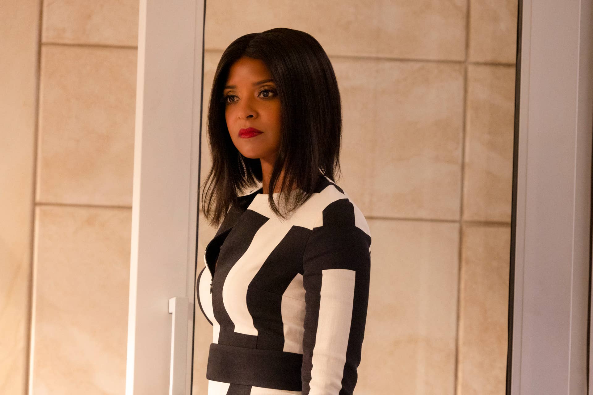 she hulk black dress WornOnTV: Mallory Book's black and white printed dress on She-Hulk Attorney  at Law | Rene Elise Goldsberry