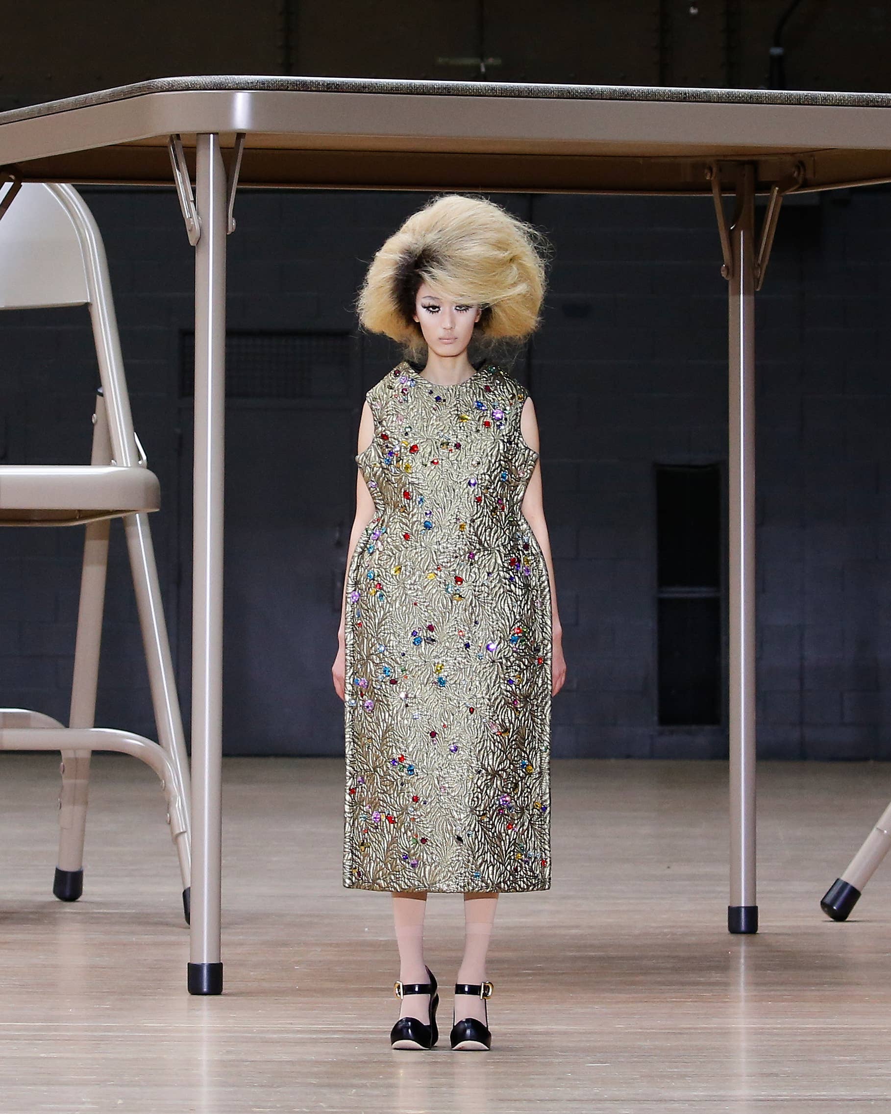 marc jacobs runway dress Marc Jacobs Runway Fall 2014 Wool Colorblock Mod Sleeveless Dress 2