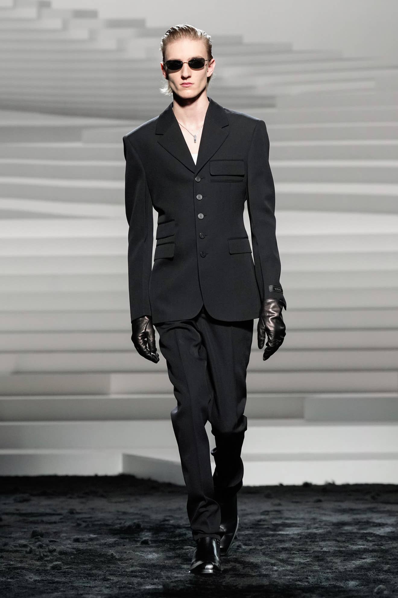 Versace Gives Its Power Suiting a Punk Twist for Fall 2024