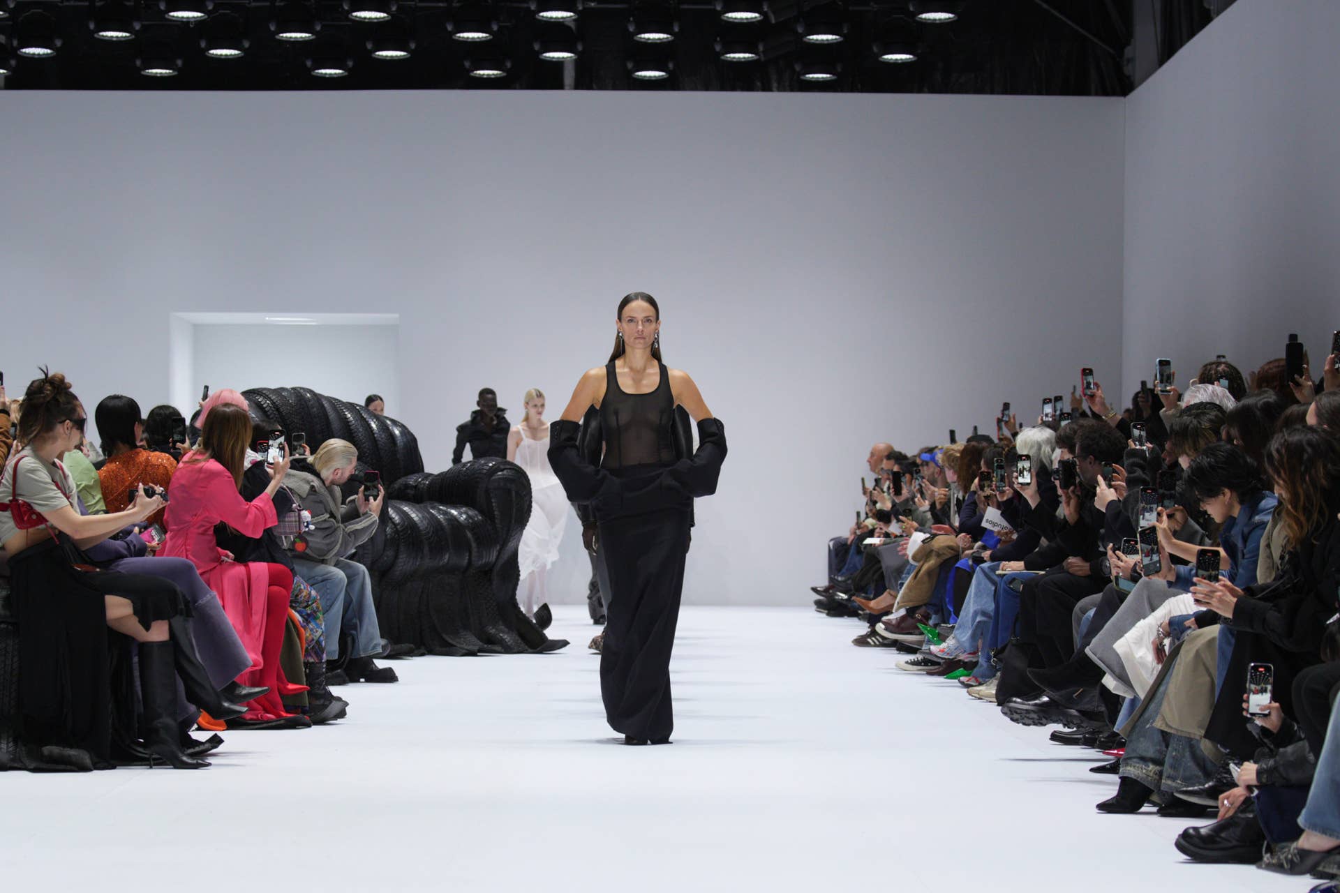 Acne Studios Plays With Sculptural Leather and Denim for Fall 2024