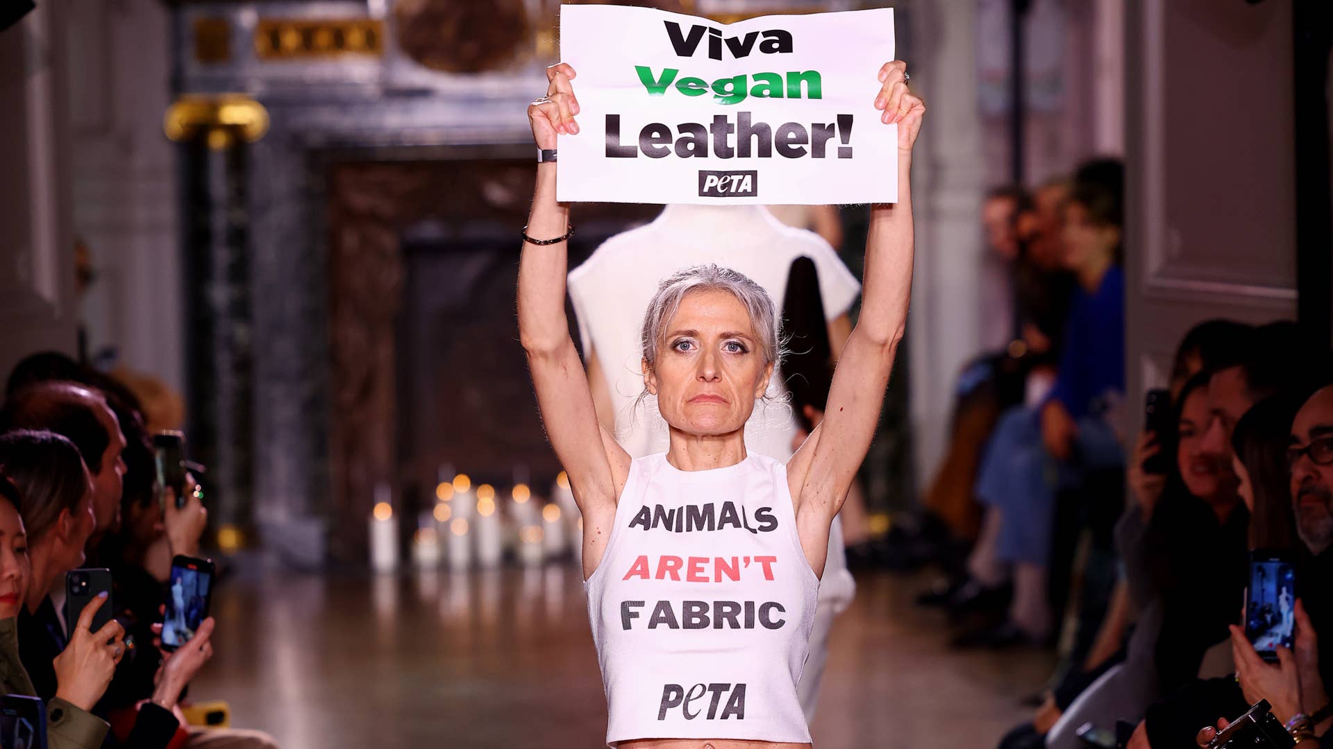 Victoria Beckham Is the Latest Victim of PETA Runway Protesters