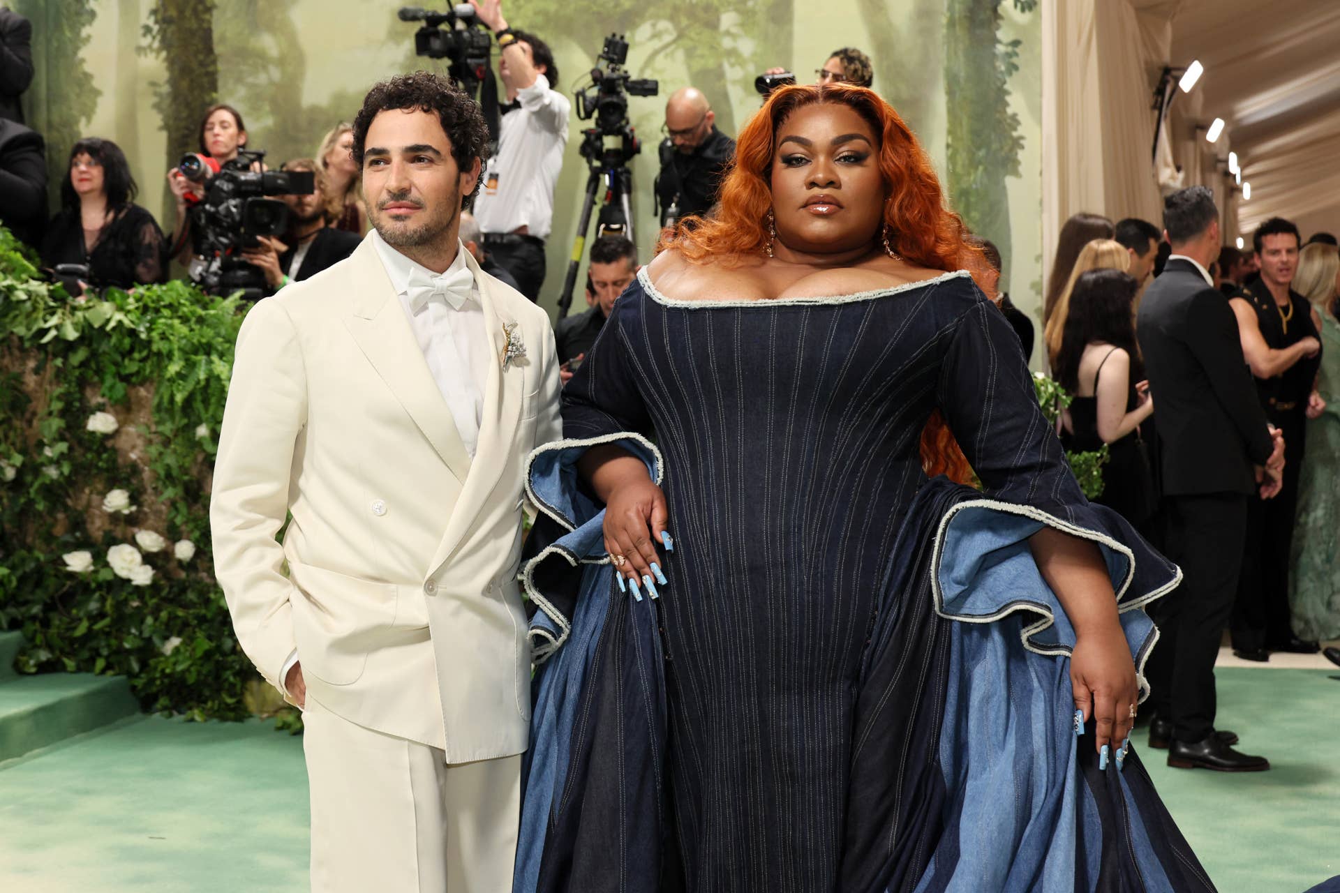 sachin and babi light blue dress 2024 Grammys Best Dressed Stars and Fashion Details
