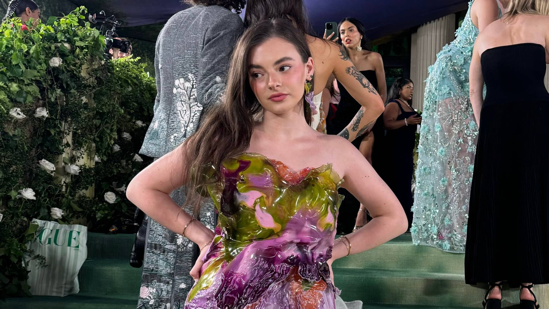 strapless open back dress Whimsical One Shoulder Floral Tulle Dress I Prom Dress I Met Gala 2023   UME London
