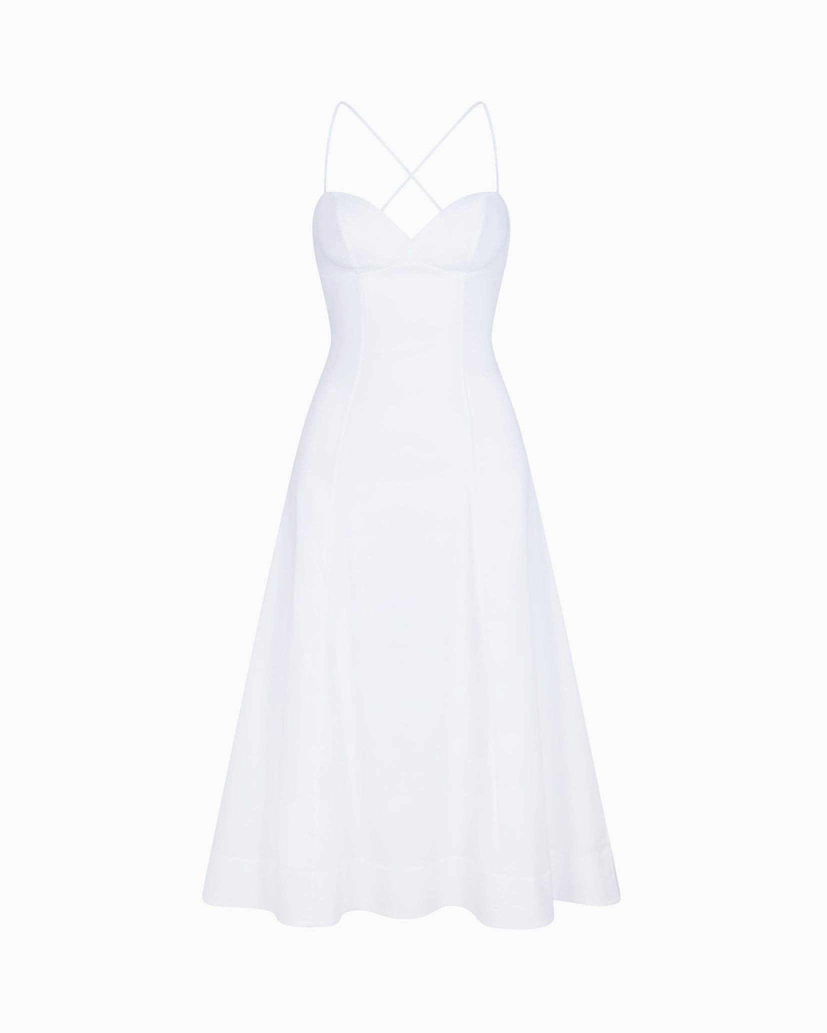 knee length dresses for ladies Backless Midi Dress