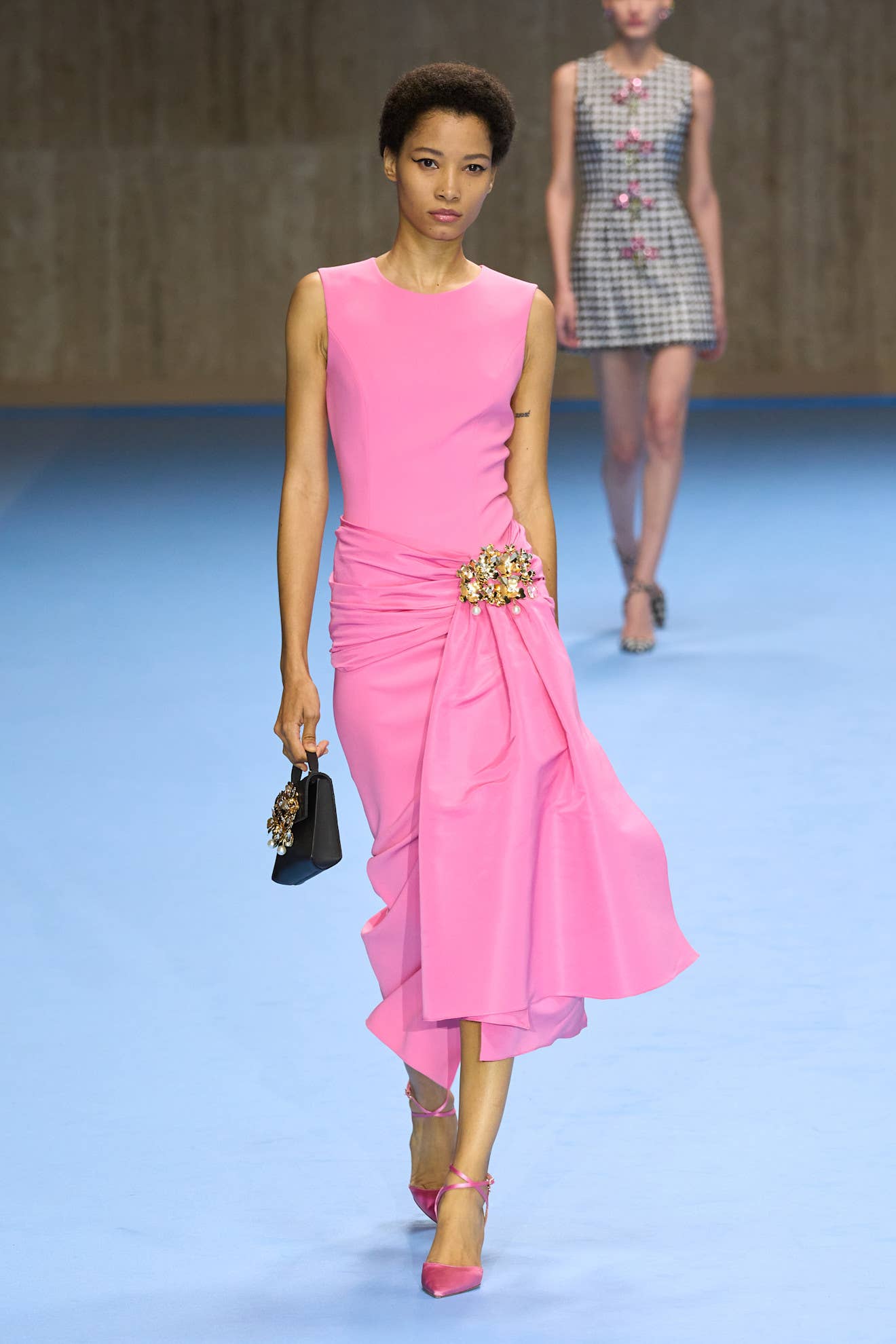 green emerald velvet dress SAFW Summer 2025
