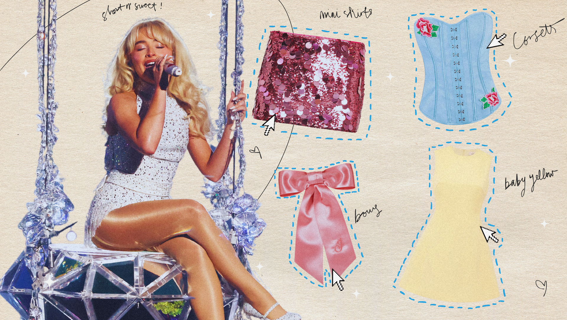 sabrina carpenter babydoll dress Crimson Love Denim Mini Dress main image 1