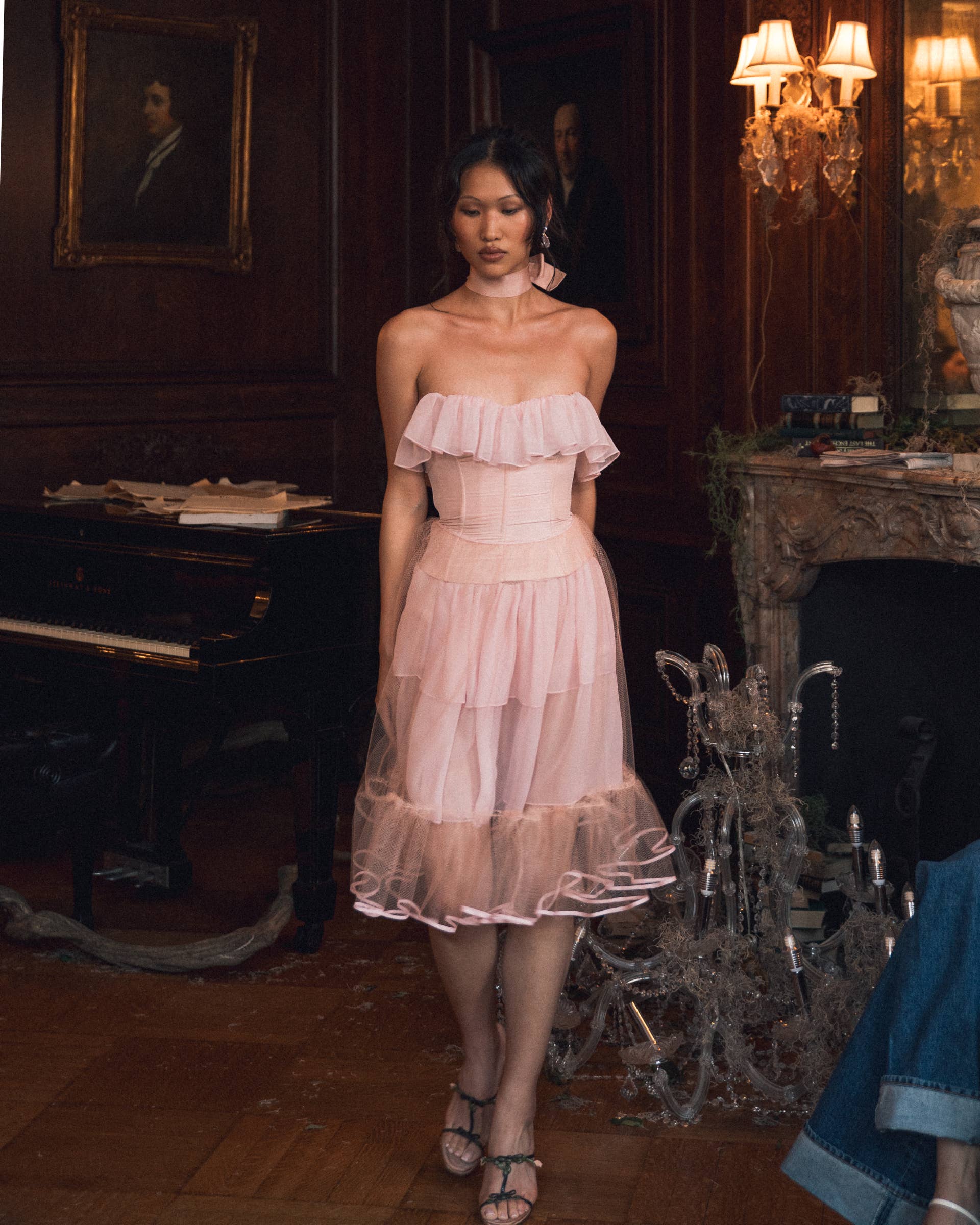 mirror palais pink dress Mirror Palais Draws Inspiration from 'Sailor Moon' and Audrey Hepburn for  Spring 2024