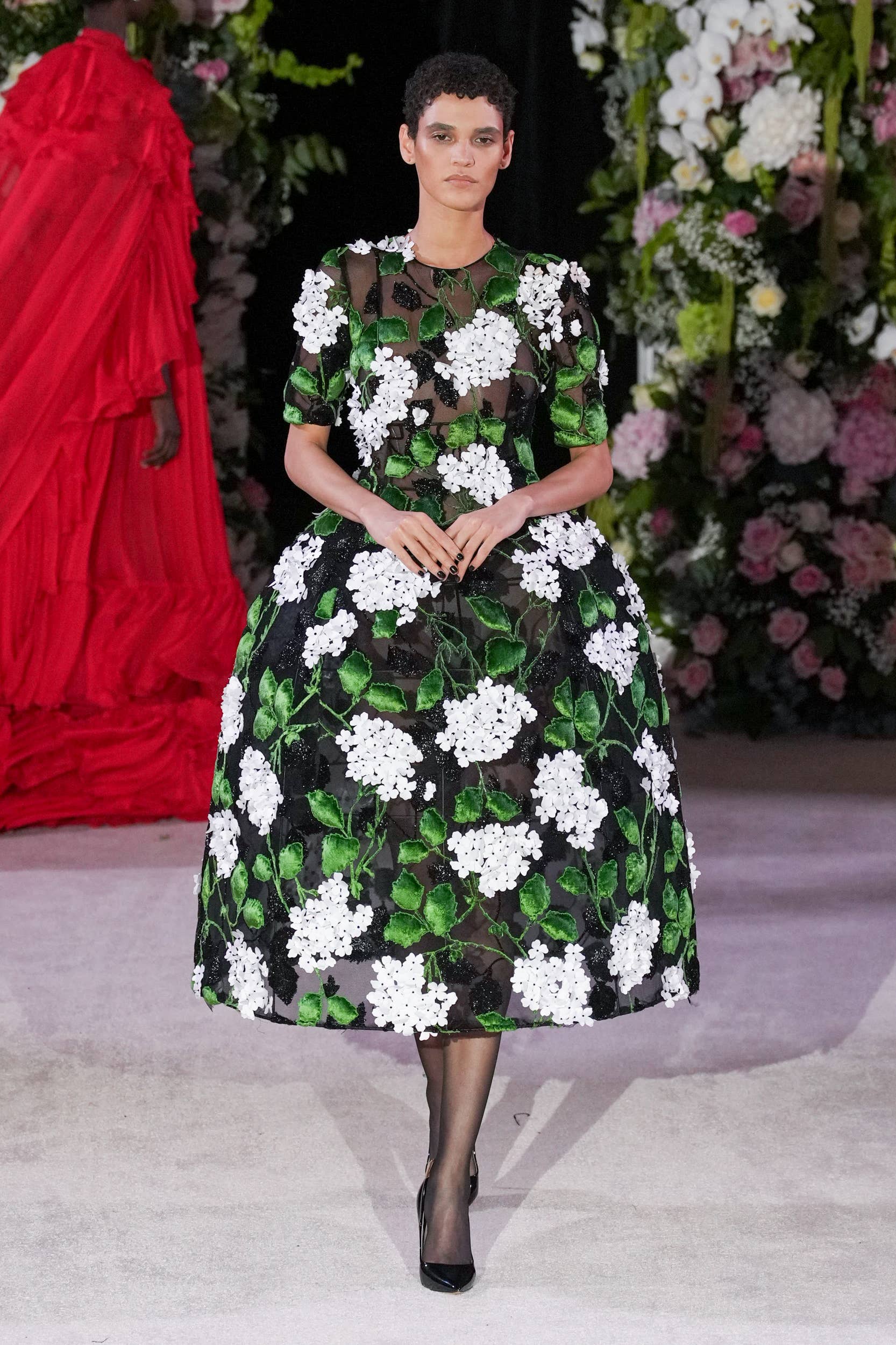 richard quinn floral print off the shoulder dress Richard Quinn just showed his fw24 collection and of course it is a pure  fashion heaven as per usual! To me, Quinn is such a talented designer who  knows his aesthetic very