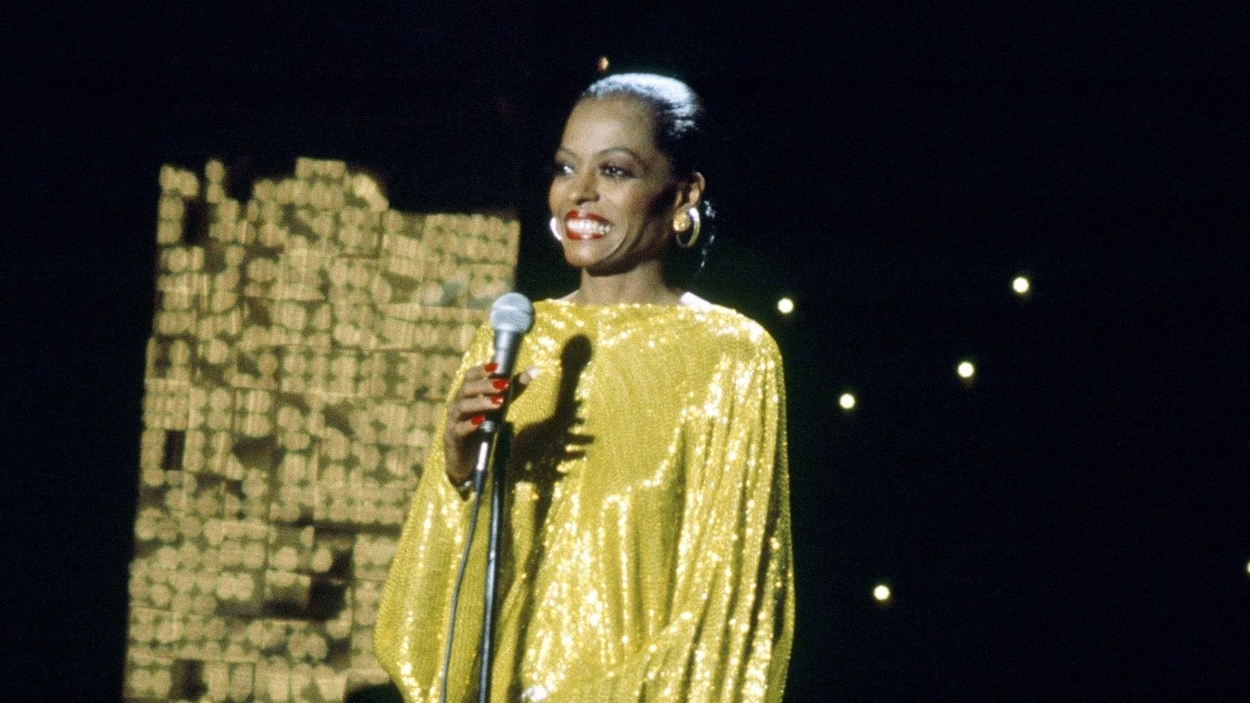 green emerald velvet dress Diana Ross Earrings