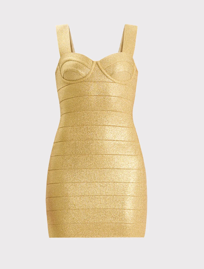 Great Outfits in Fashion History: Nicki Minaj's Golden New Year's Eve Bandage Dress - Fashionista Great Outfits in Fashion History: Nicki Minaj's Golden New Year's Eve Bandage Dress - Fashionista