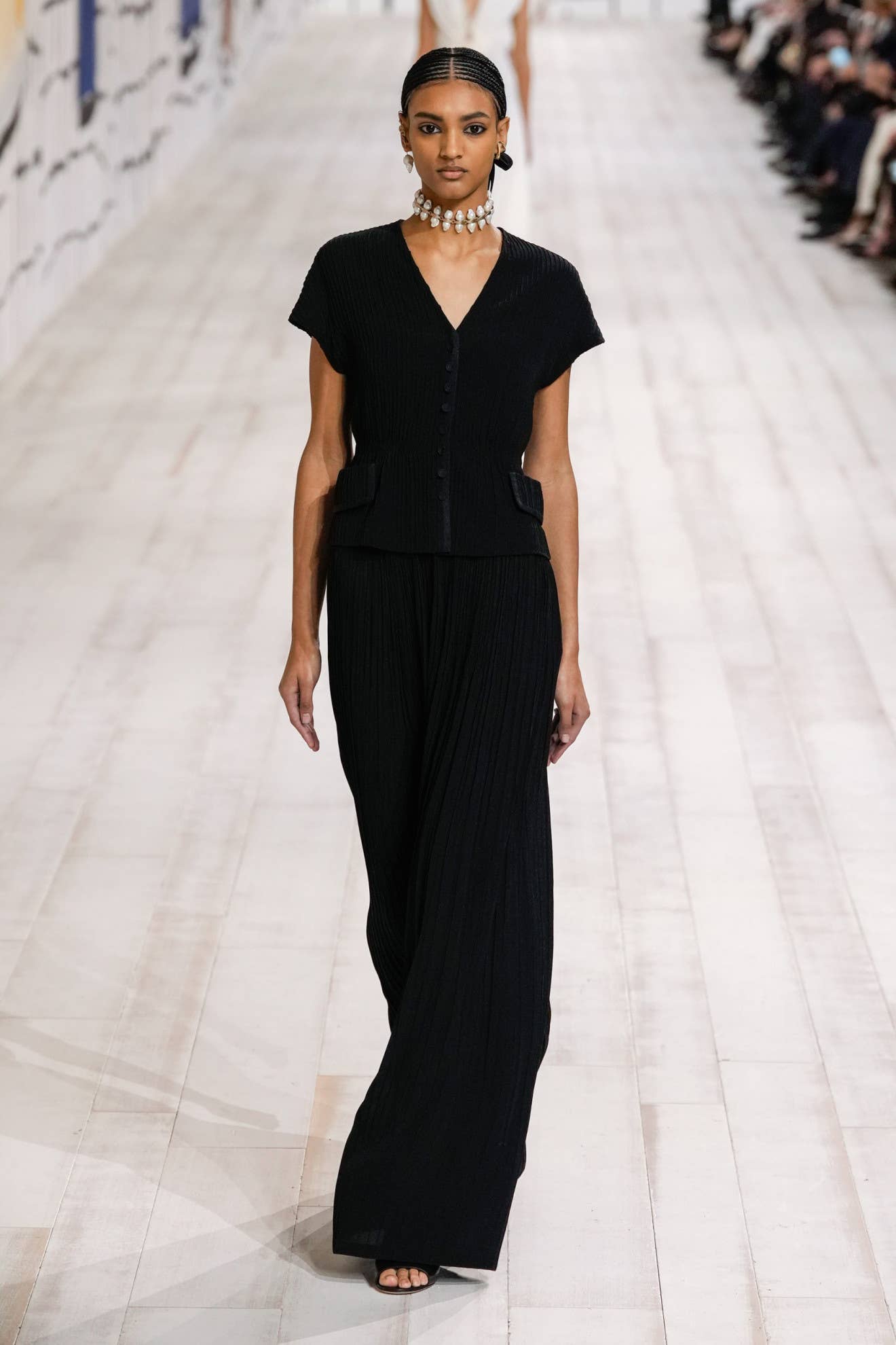 Maria Grazia Chiuri Puts the Emphasis on Fit and Moiré for Dior