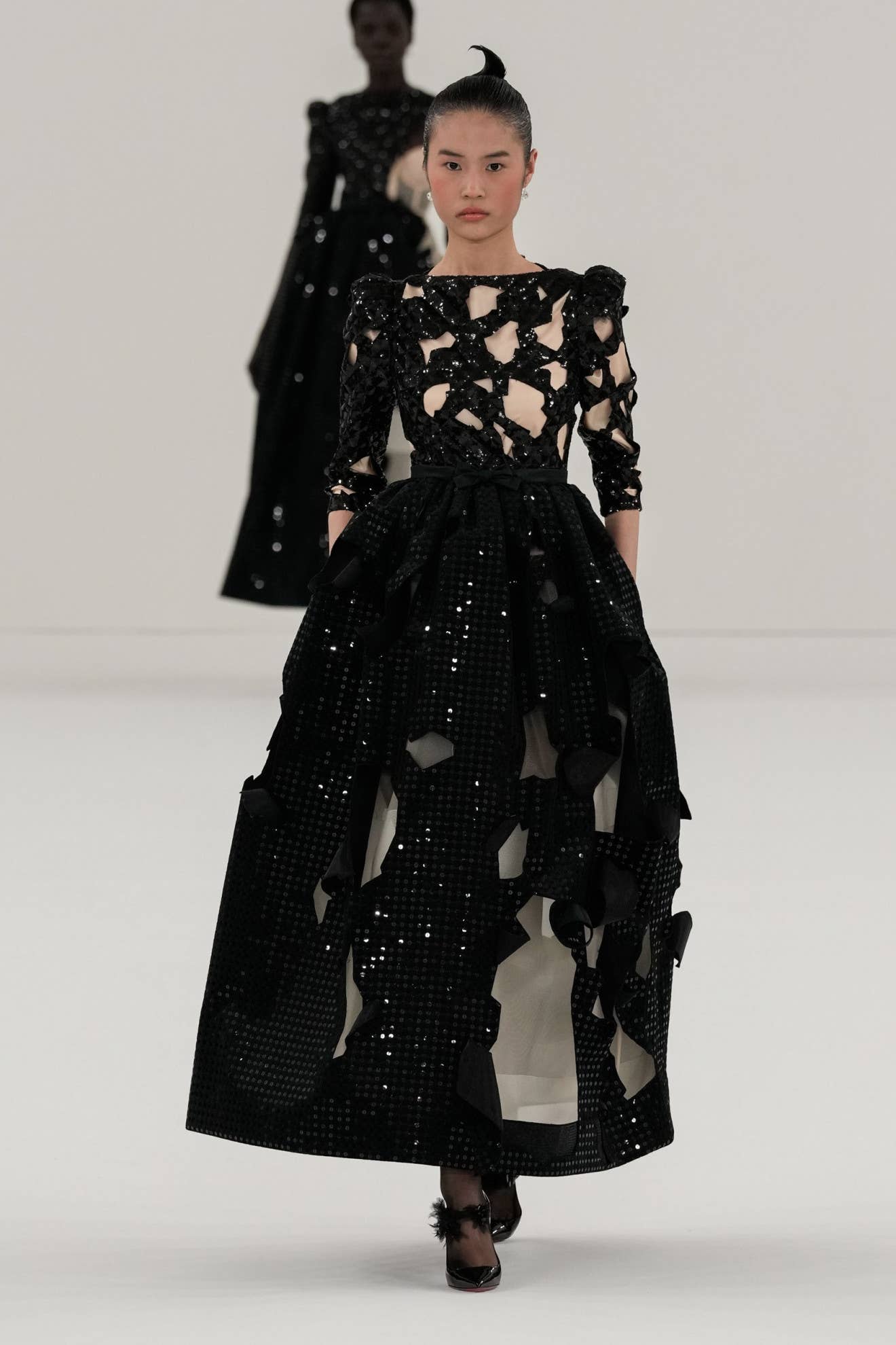 Viktor & Rolf Scissorhands' Literally Cut Couture Gowns to Shreds for Spring 2024