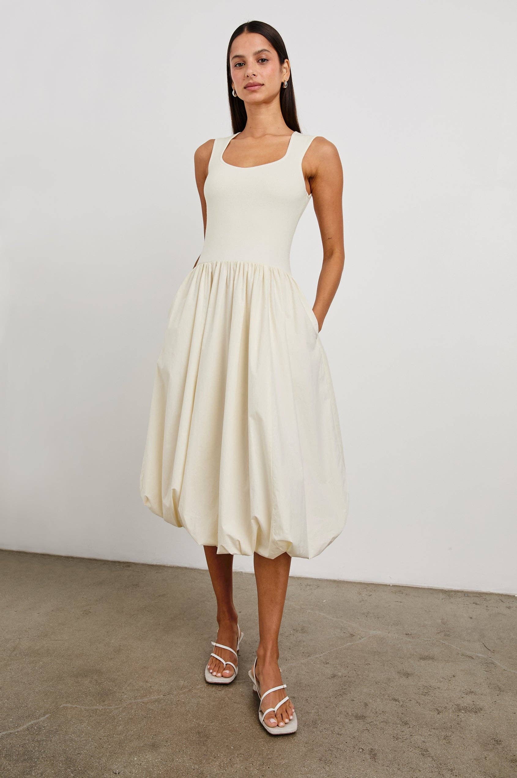 sachin and babi light blue dress Black And White Bubble Skirt Dress 52166