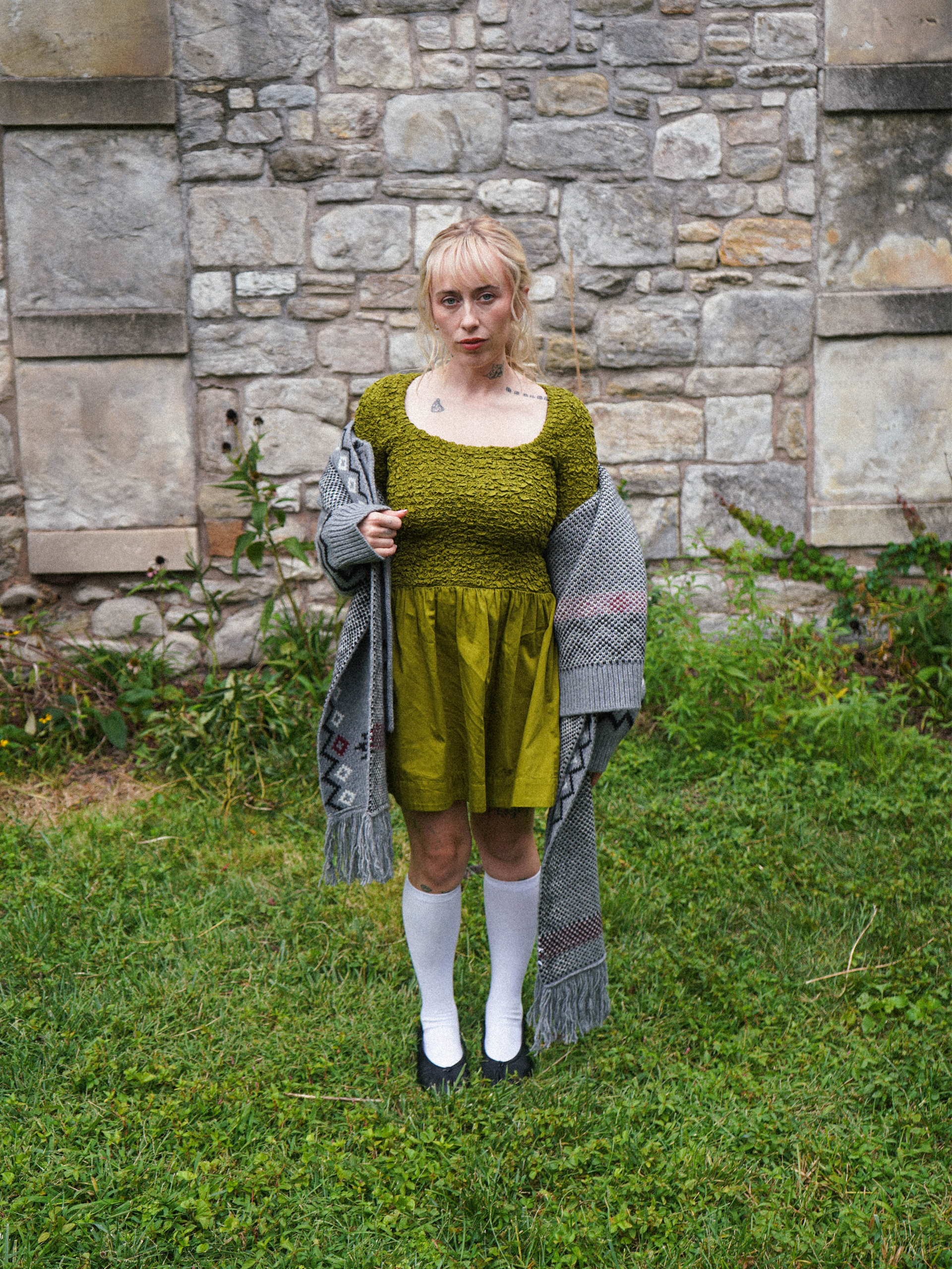 damson madder green silk dress Damson Madder - Constance Top - Olive main image 1