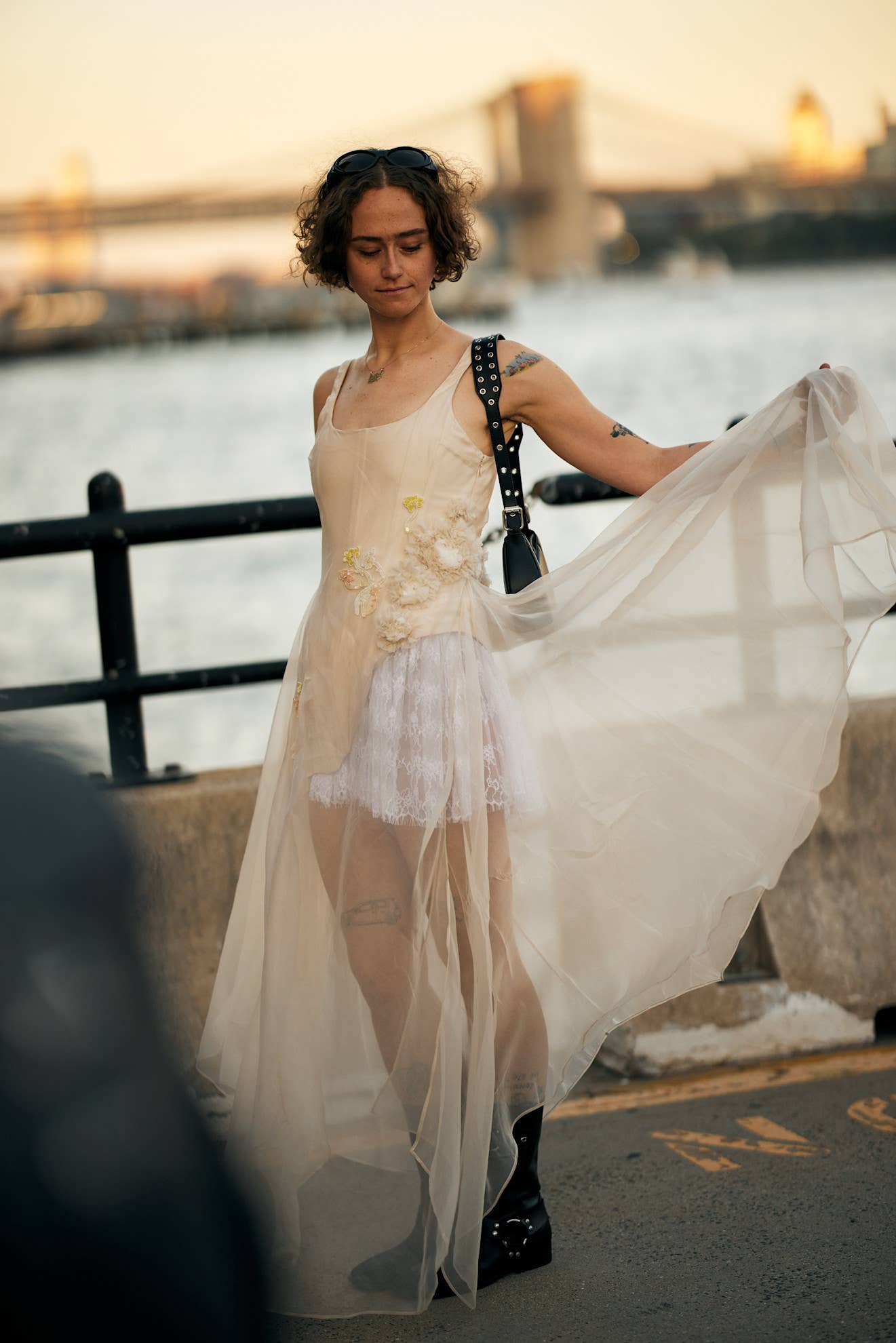 New York Fashion Week Street Style Is Completely Covered in Lace -  Fashionista