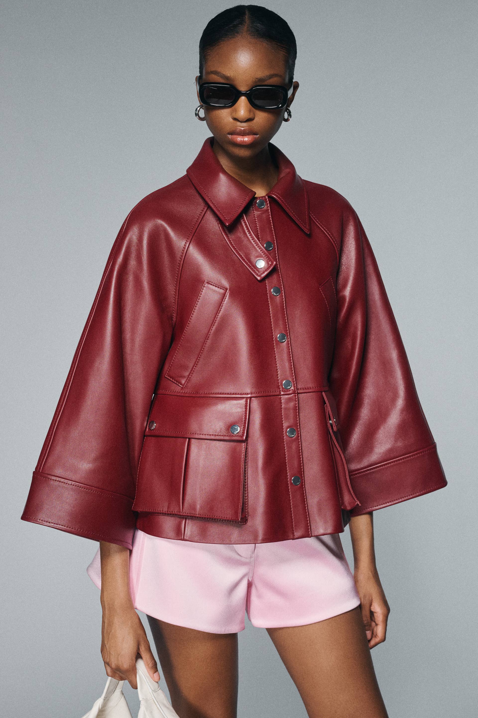 3.1 Phillip Lim レディース新品革製のモーターサイクルジャケット 3.1 Phillip Lim Tweed Moto Jacket size M by 3.1 Phillip Lim - Pickle