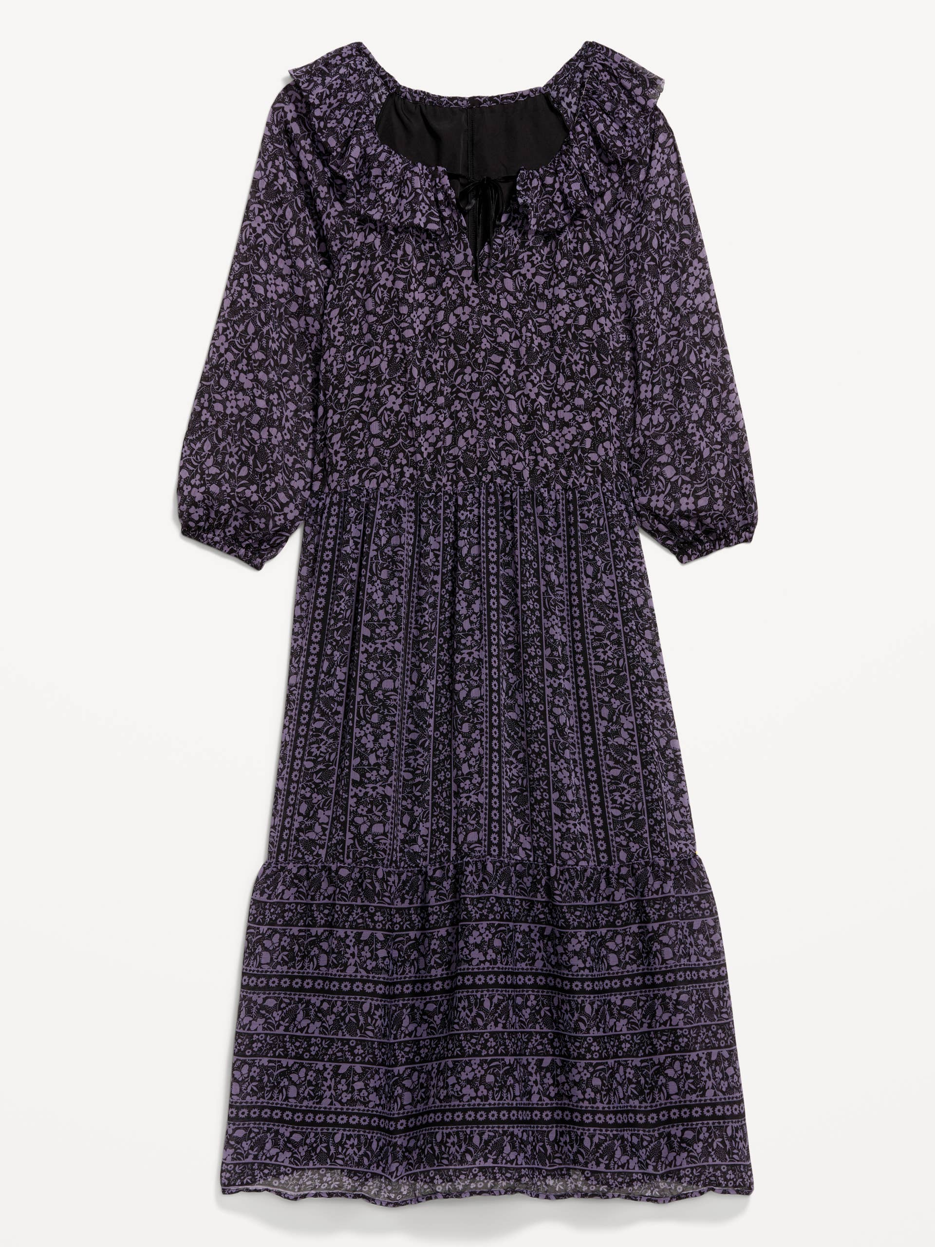 blue cheese dressing walmart Ruffle Sweatshirt Dress, Moss Rose – KAIKO
