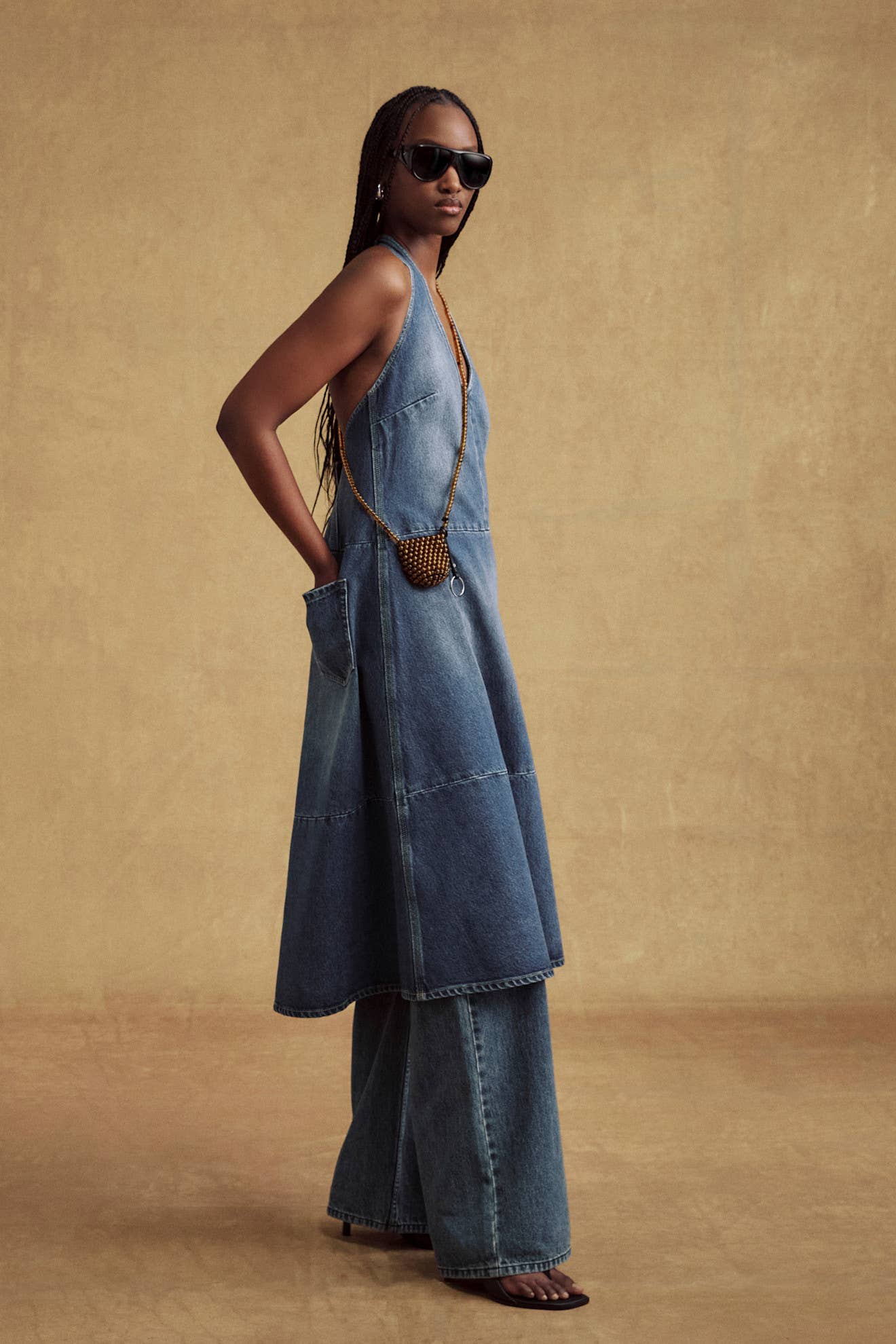 slim fit dress slacks Ready-to-Wear Pre-Fall 2025 Look 35 – ELIE SAAB