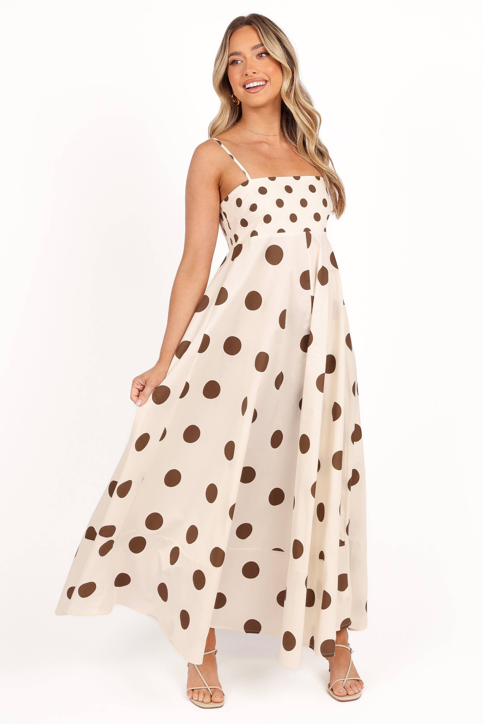 princess polly baby blue dress Polka Dot Dresses | Spotty Black & White Dresses main image 1