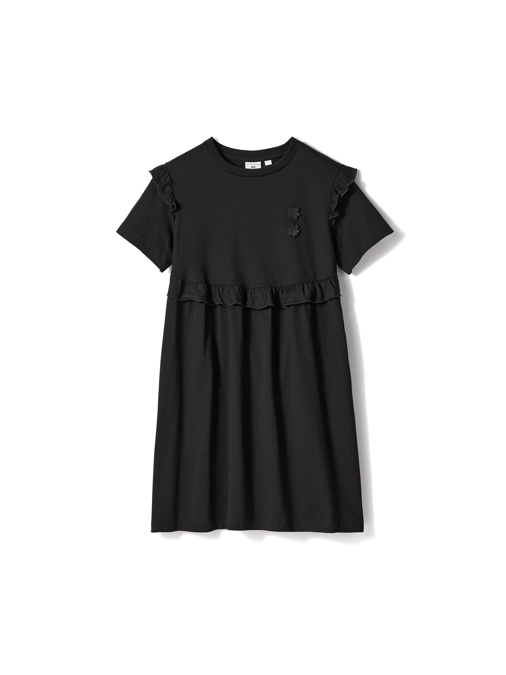 umgee dresses Black Dress with Print Back