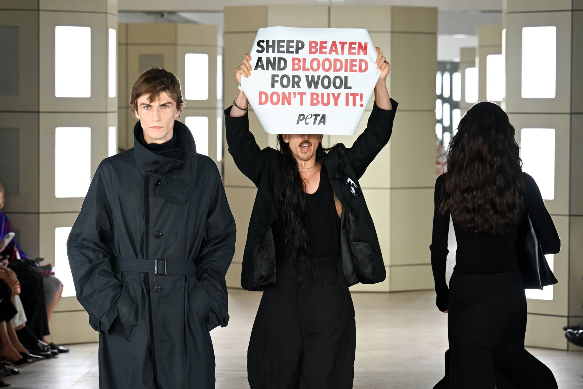 CFDA CEO Steven Kolb Gets Physical With PETA Activists at the COS Fall 2026 Show