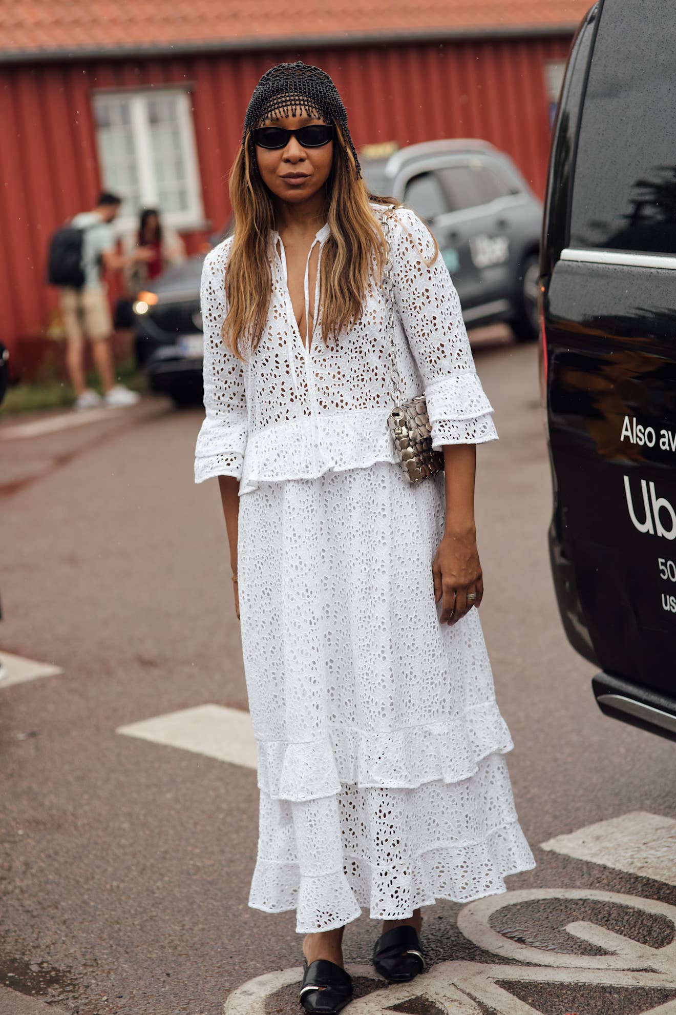 On the street at Copenhagen Fashion Week. Photo: Launchmetrics Spotlight