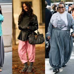 Balloon Pants Are Paris Fashion Week's Biggest Street Style Trend — Literally