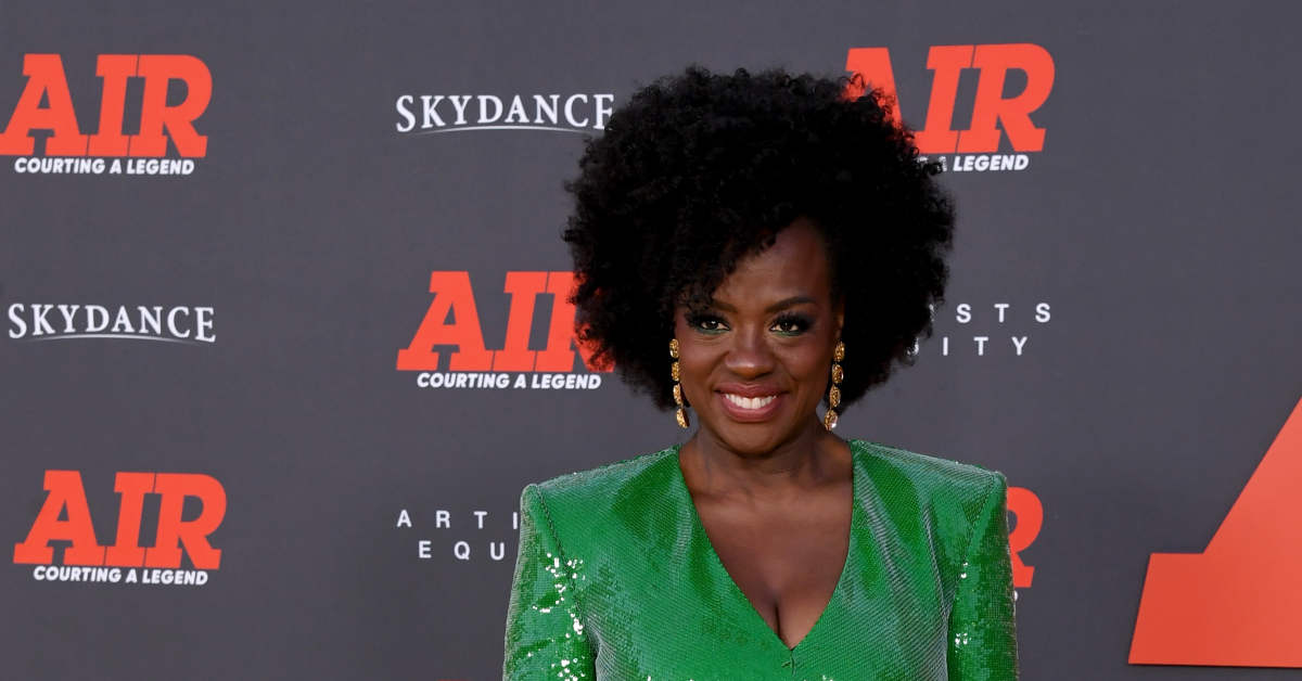 Viola Davis Has a Subtle Take on Themed Dressing at the 'Air' Premiere