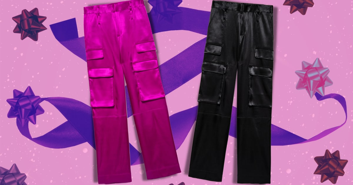 Mad About You Satin Cargo Pants - Pink – Shop Janáe
