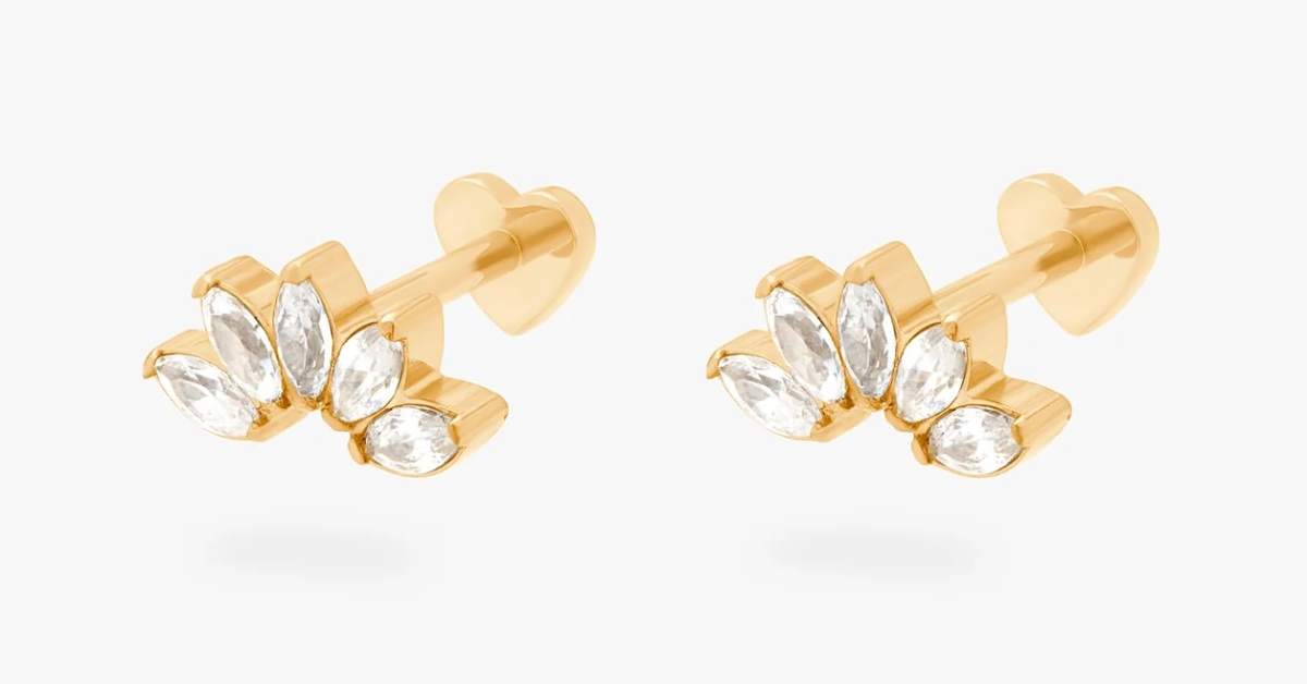 I Can Sleep, Shower and Sparkle in These Reversible Flatback Earrings