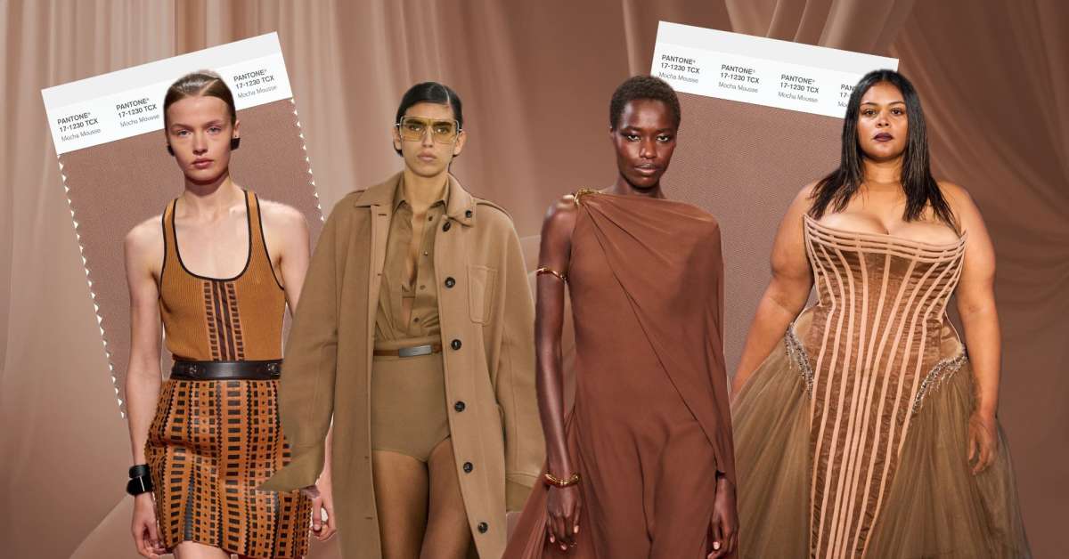 How to Wear 'Mocha Mousse,' Pantone's 2025 Color Of The Year Fashionista