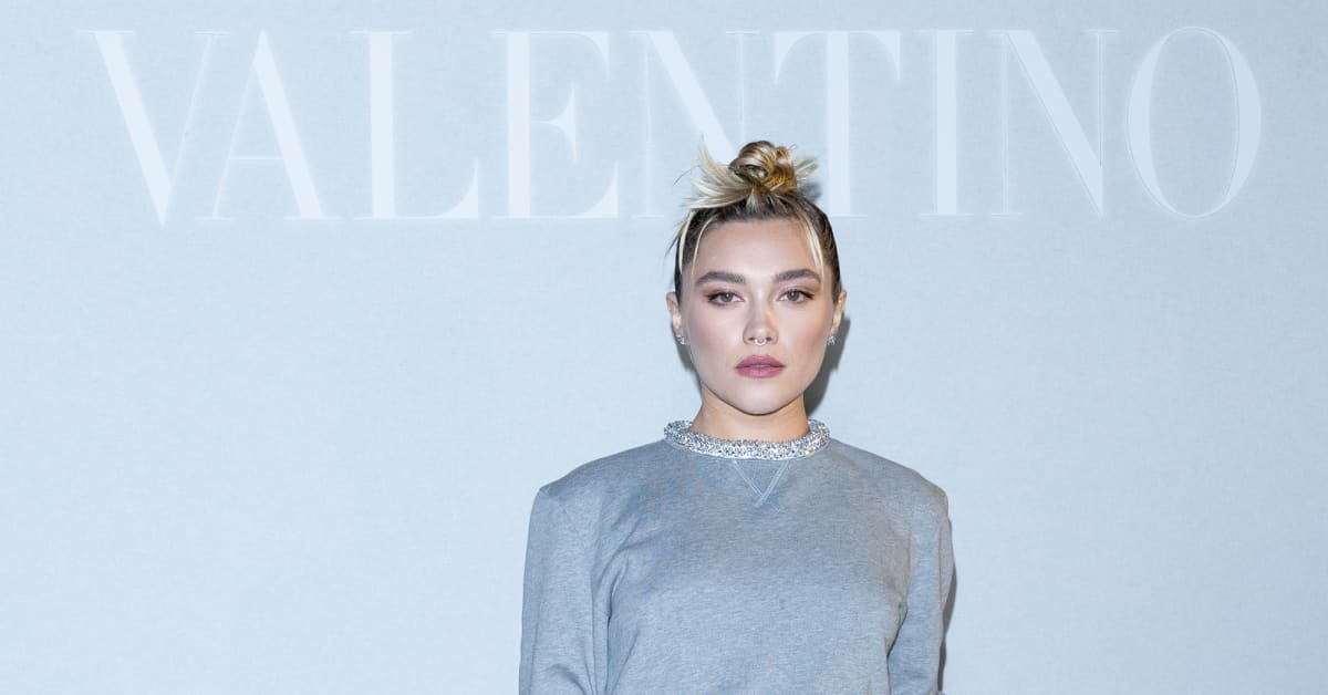 Florence Pugh Wore a Completely Sheer Crop Top and Matching Maxi