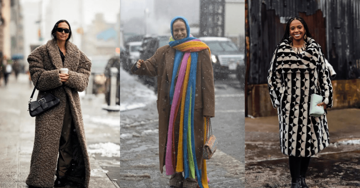 看看时尚圈在纽约时装周第五天在雪地中穿着什么