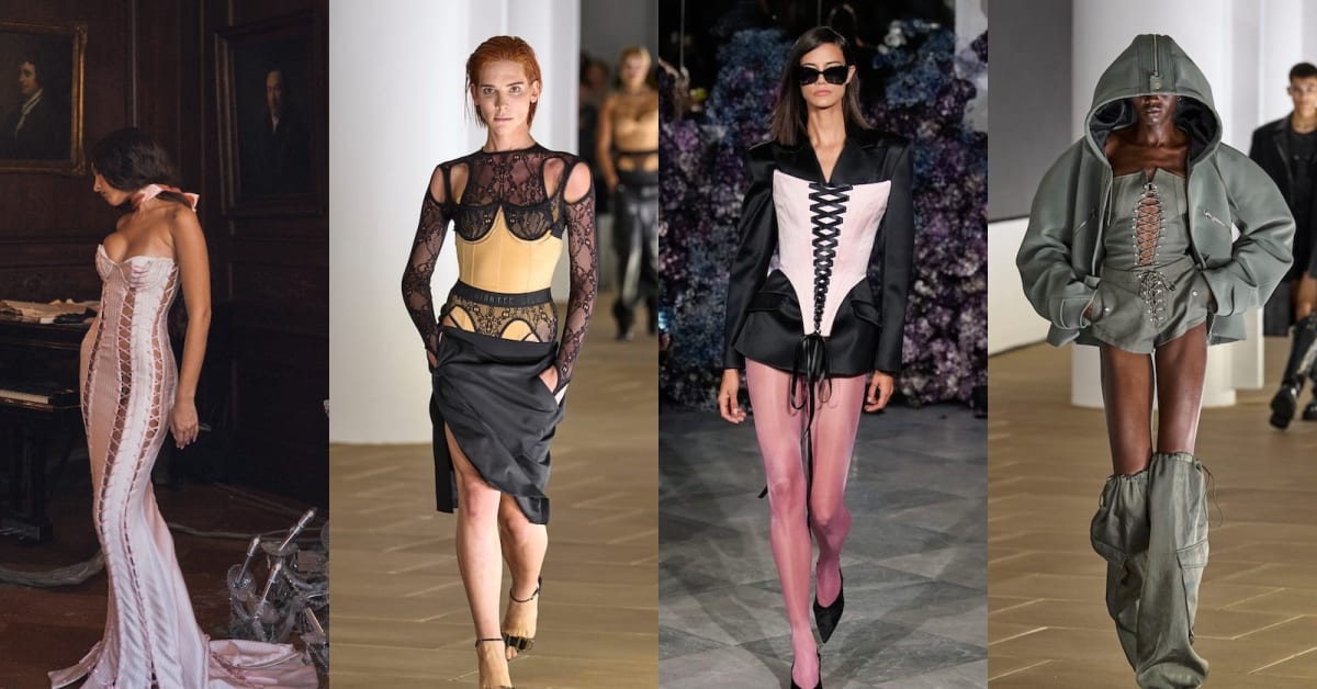 Corset hot sale dress trend